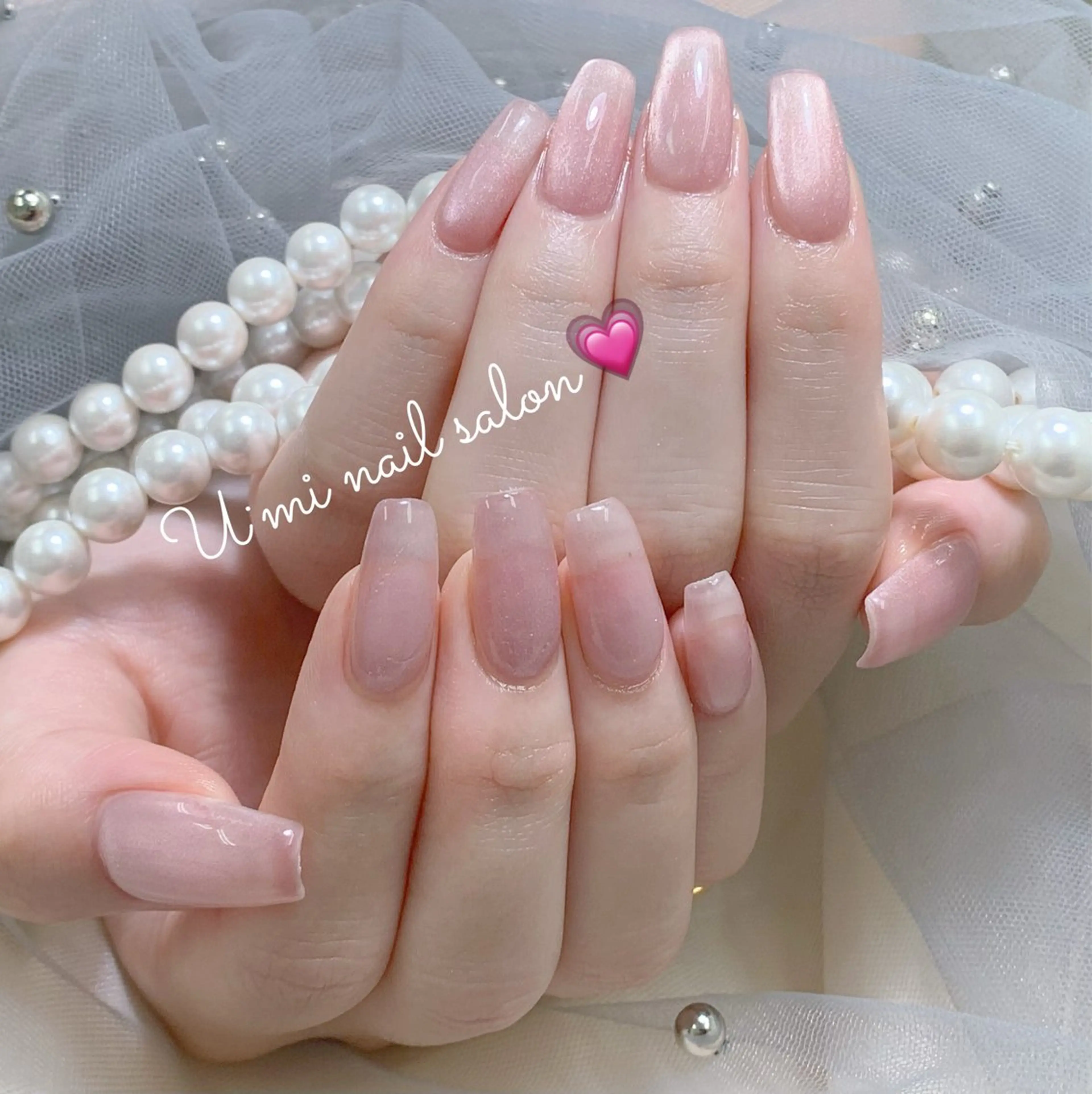 ネイル マグネットネイル マグネットワンカラー ワンカラーネイル U·Mi nail salon所属・U·Mi 上野御徒町容のネイルデザイン