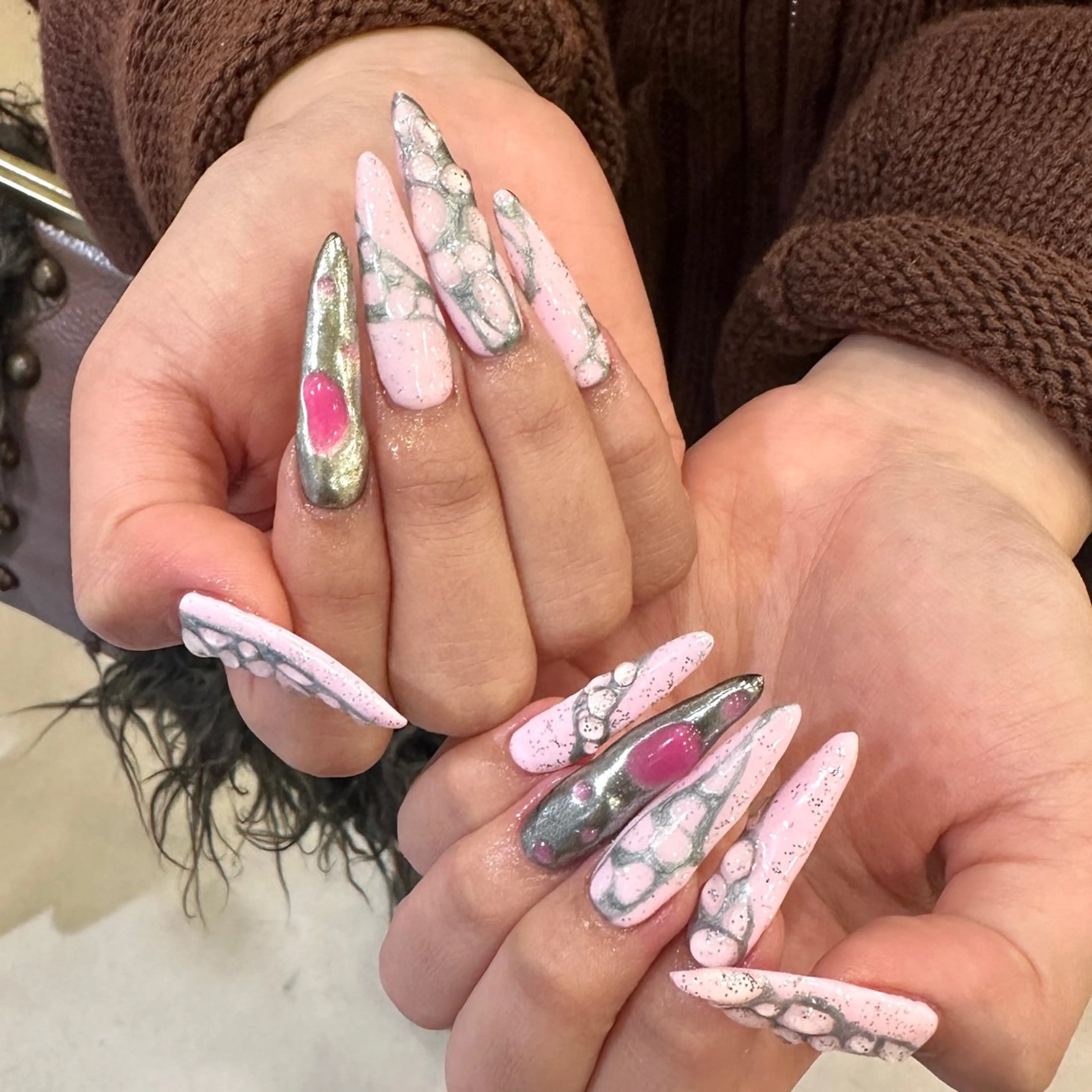 ネイル ハンドネイル 👽個性派ネイル🎀 komachiのネイルデザイン
