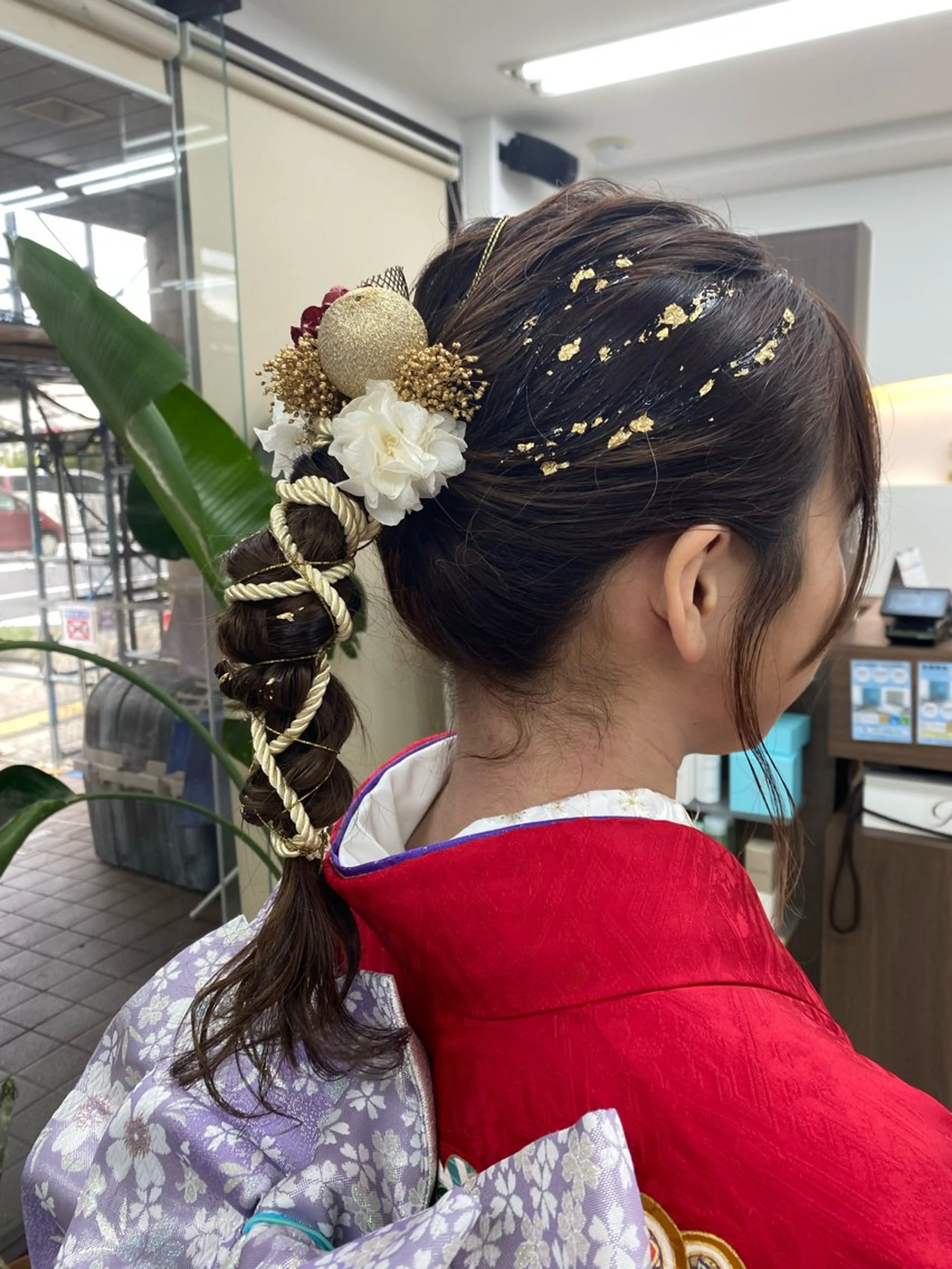 ヘアアレンジ 成人式 ヘアセット 月野涼風 /レイヤーカットのヘアスタイル