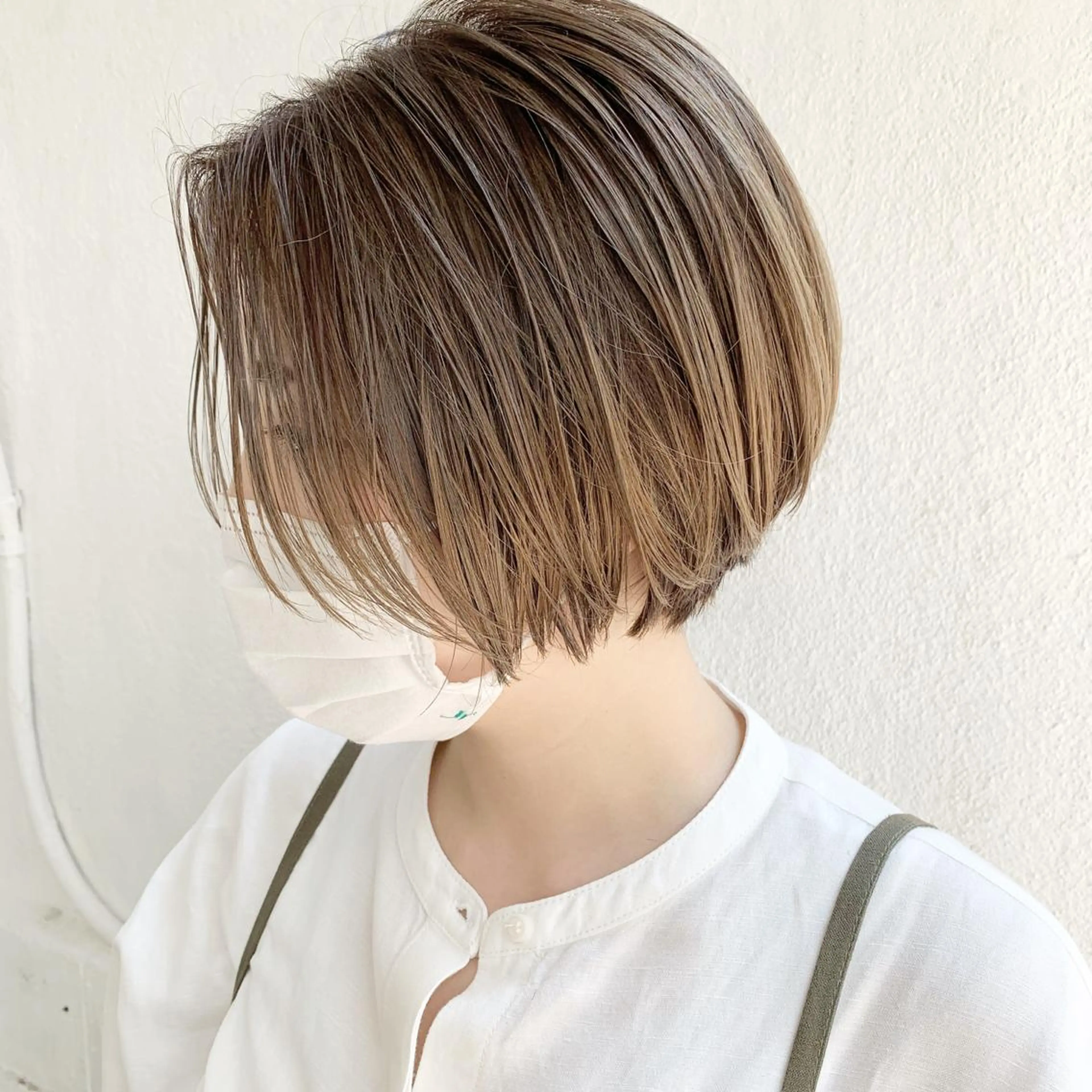 ショート ハイライト ヘアカラー フリーランス　美容師 cayocoのヘアスタイル