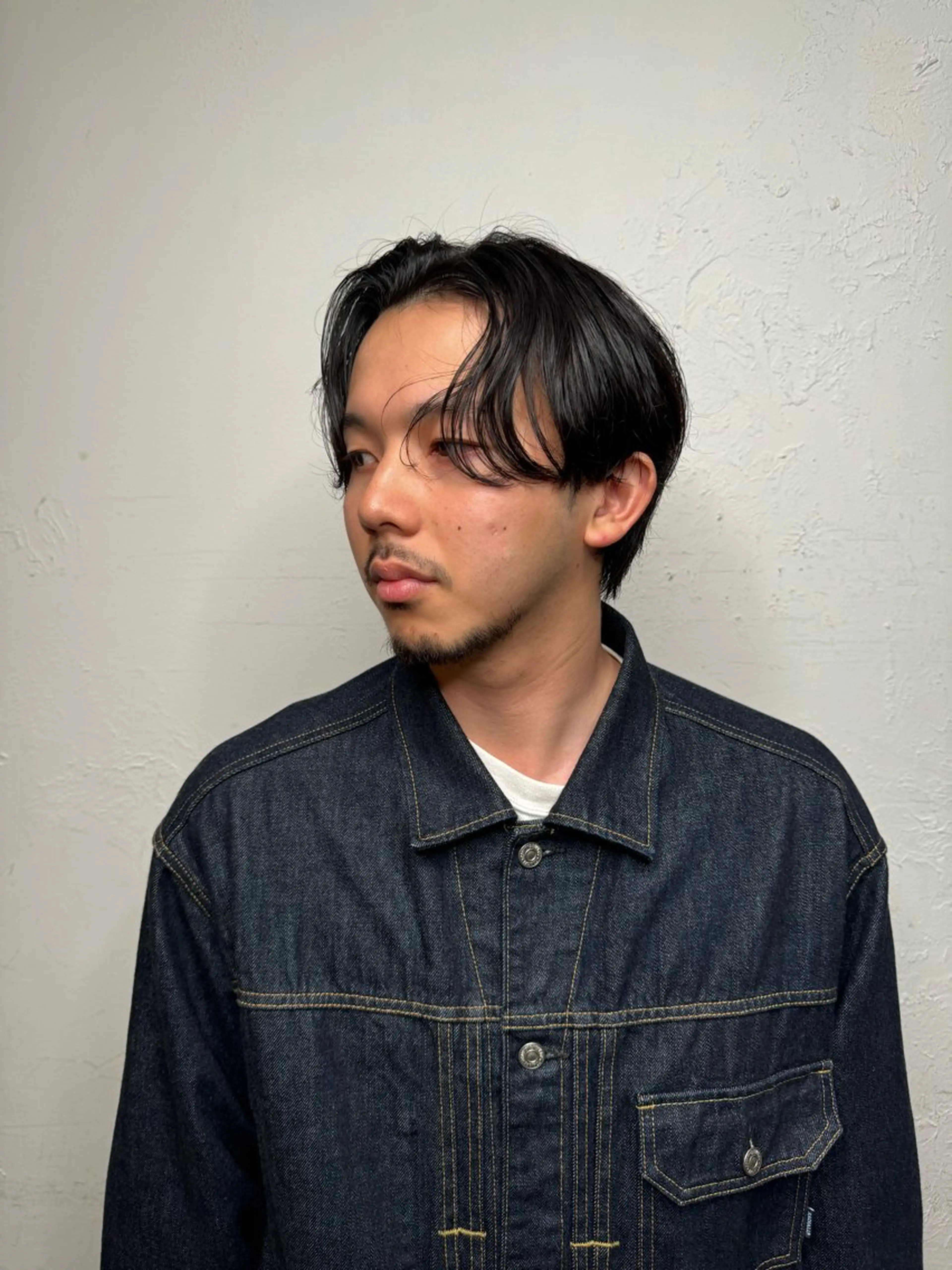 ショート メンズ センターパート ダウンパーマ フェードカット メンズハイライト メンズパーマ カット トリートメント 💈メンズ特化💈 TASUKUのヘアスタイル