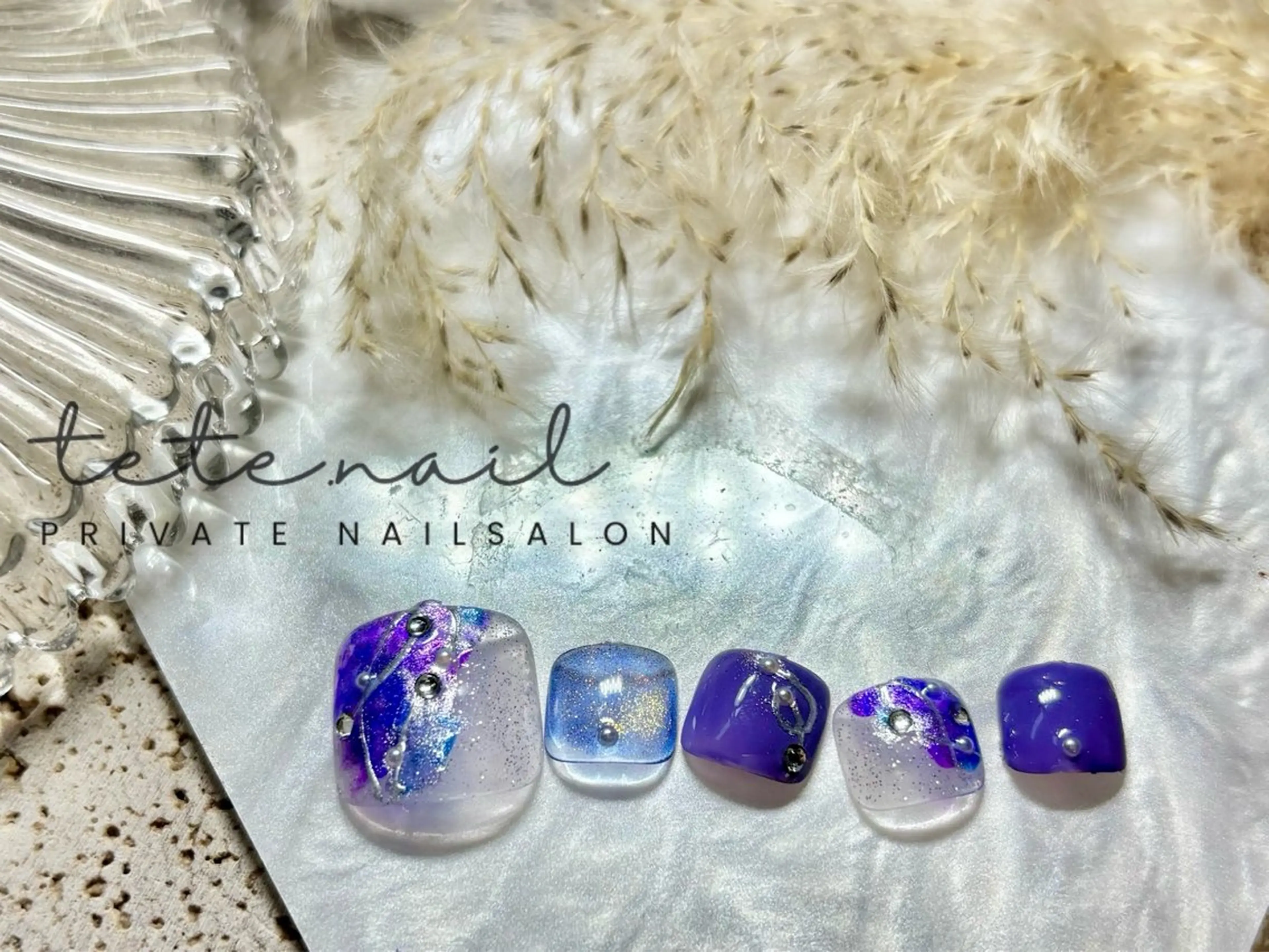 ネイル フットネイル tete. nailのネイルデザイン