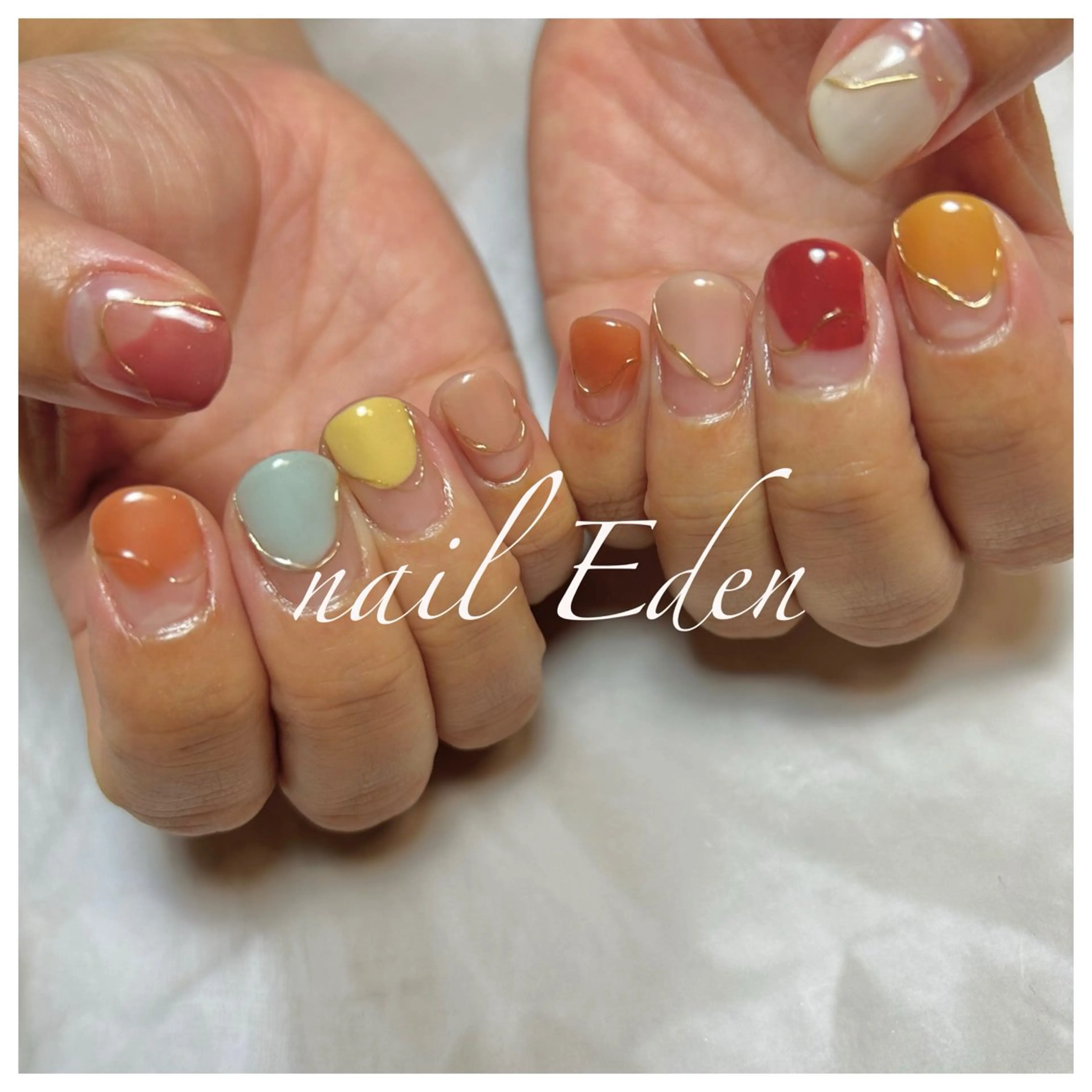 ネイル 持ち込み ハンドネイル ハンドケア Eden　private nail saron所属・Eden ♾️のネイルデザイン