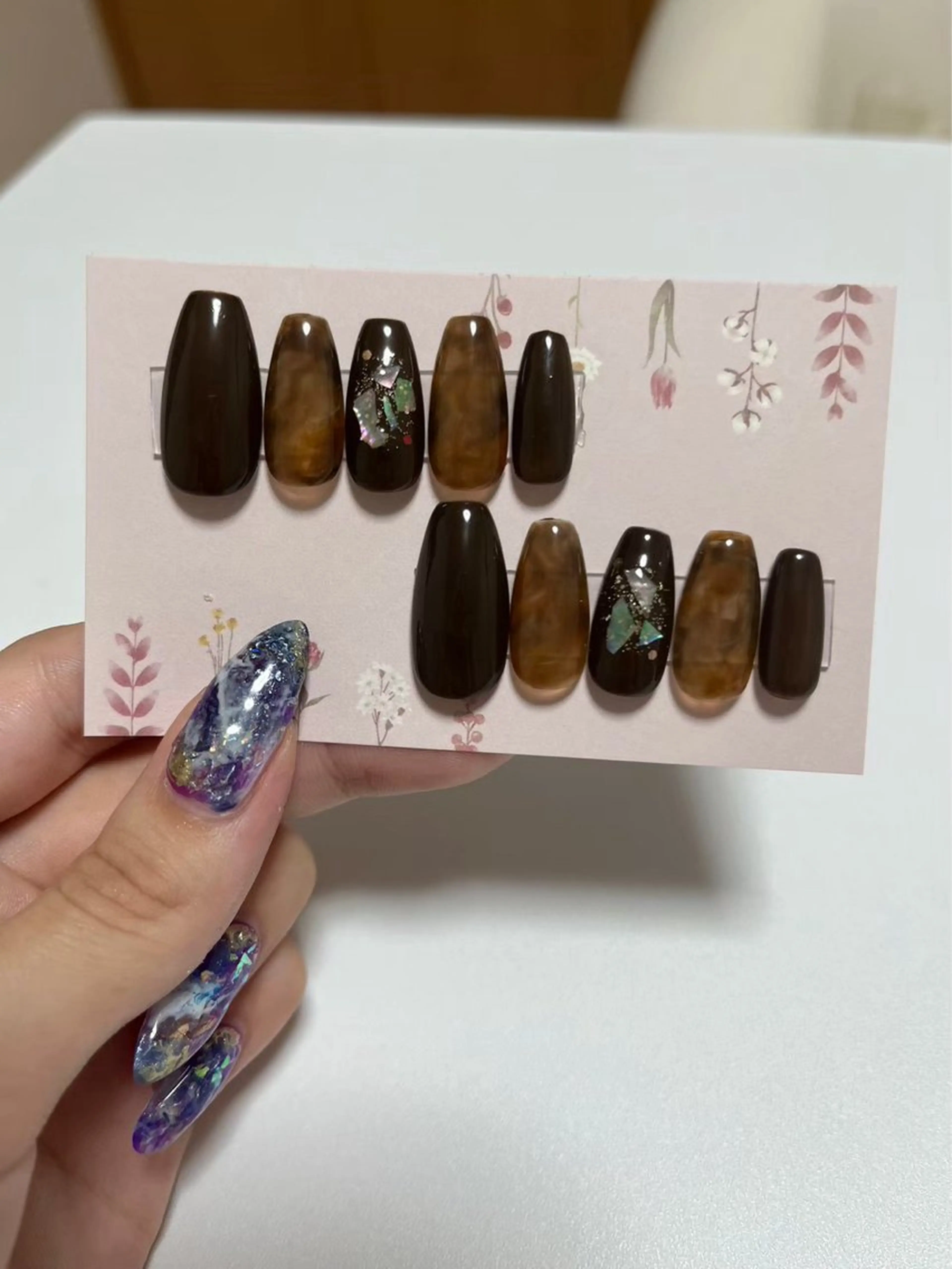 デザインネイルチップ10本の写真