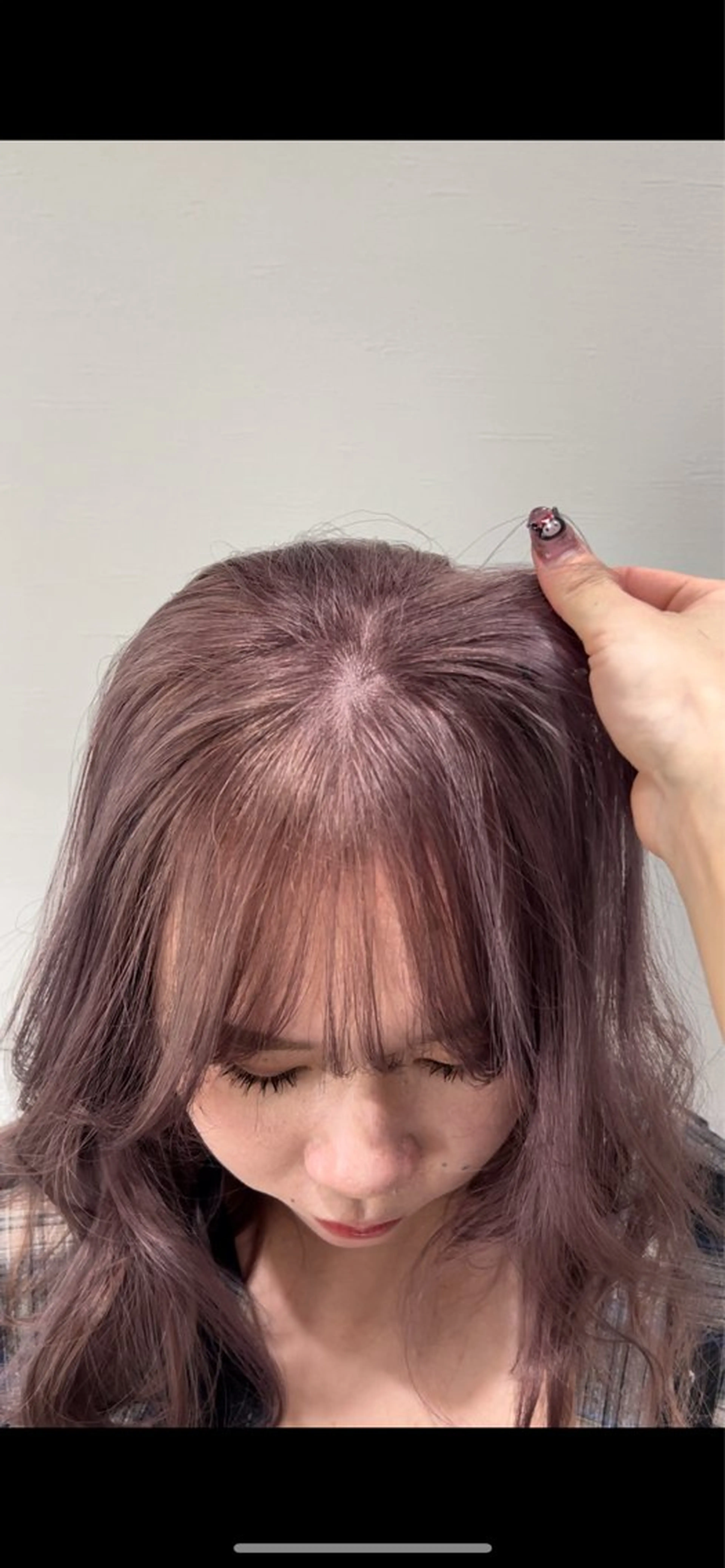 ミディアム カラー 似合わせ前髪/ 小顔カット🎀そうのヘアスタイル