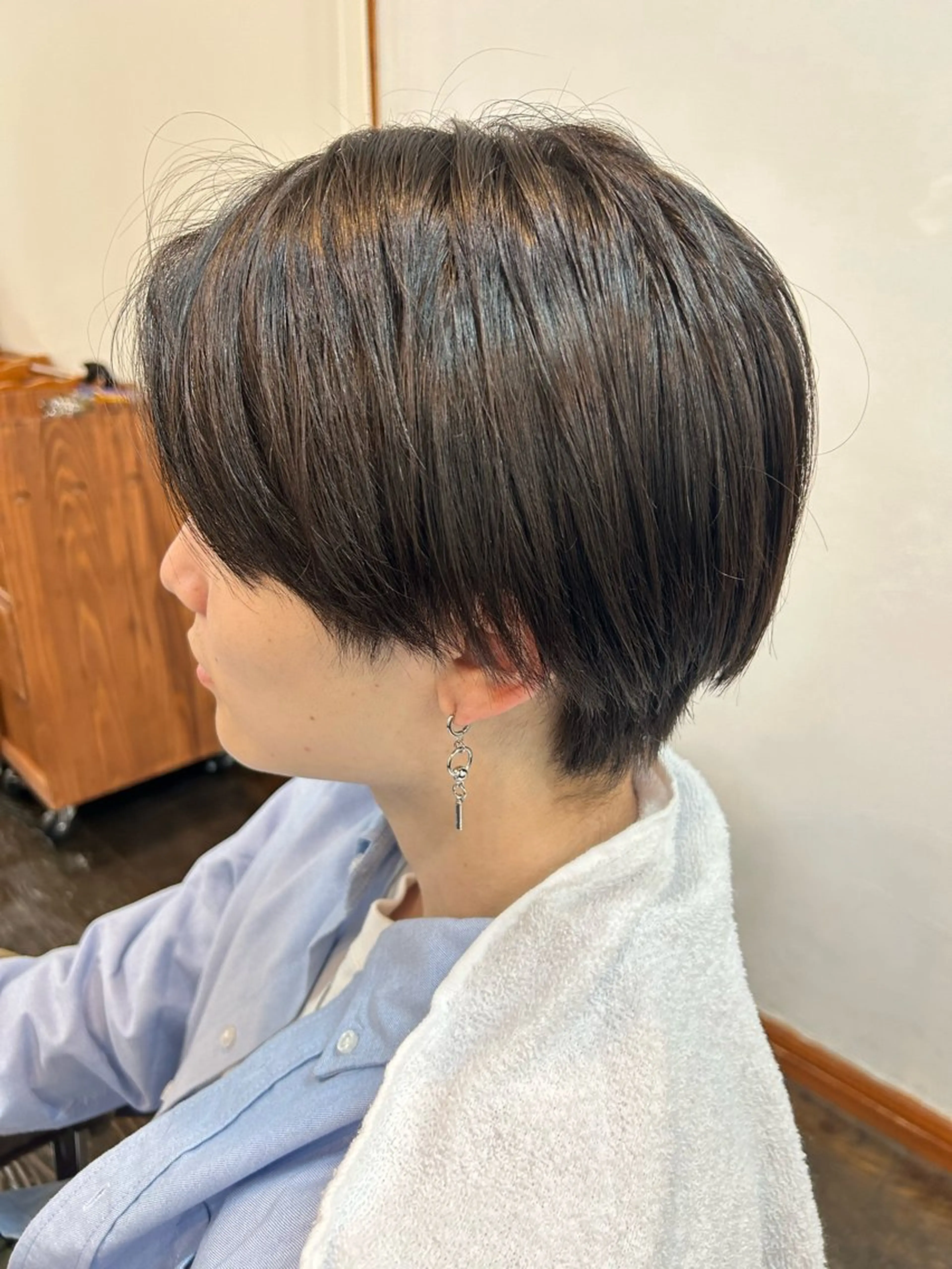 ショート カラー ハイトーンカラー メッシュ 康本 将輝のヘアスタイル