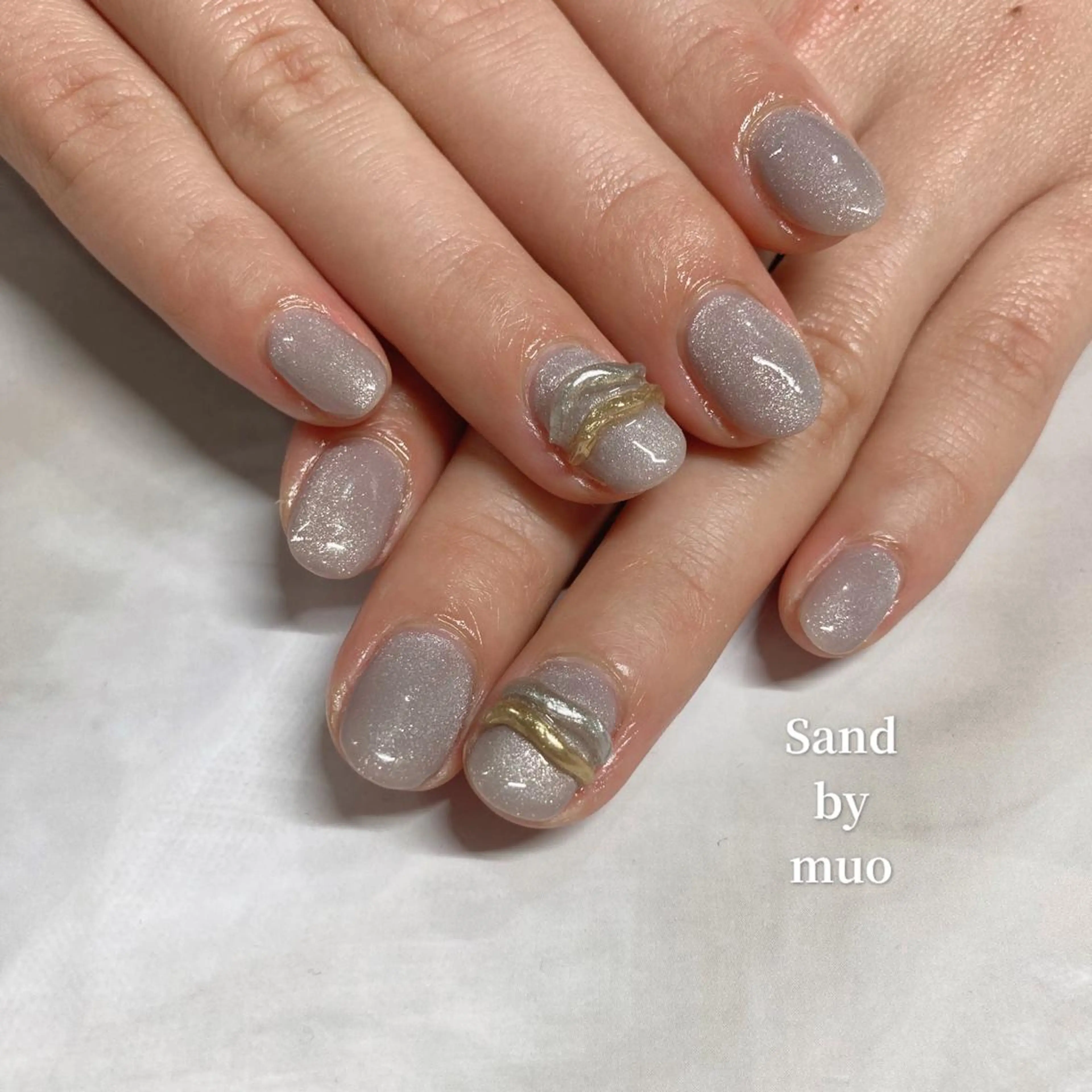 ネイル マグネットネイル Sand by muoのネイルデザイン