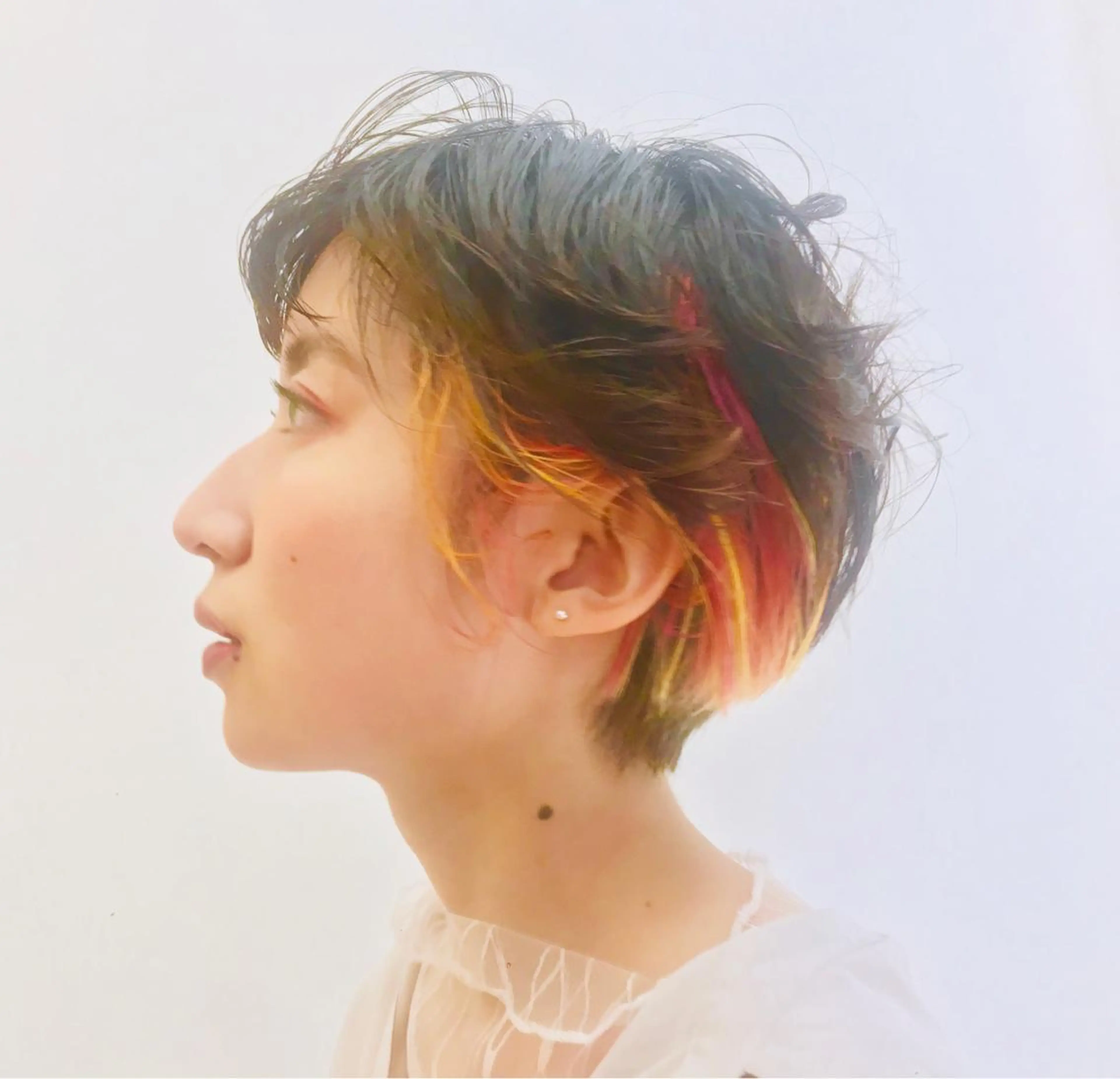 ショート カラー インナーカラー ショートヘア 大野 あさみのヘアスタイル