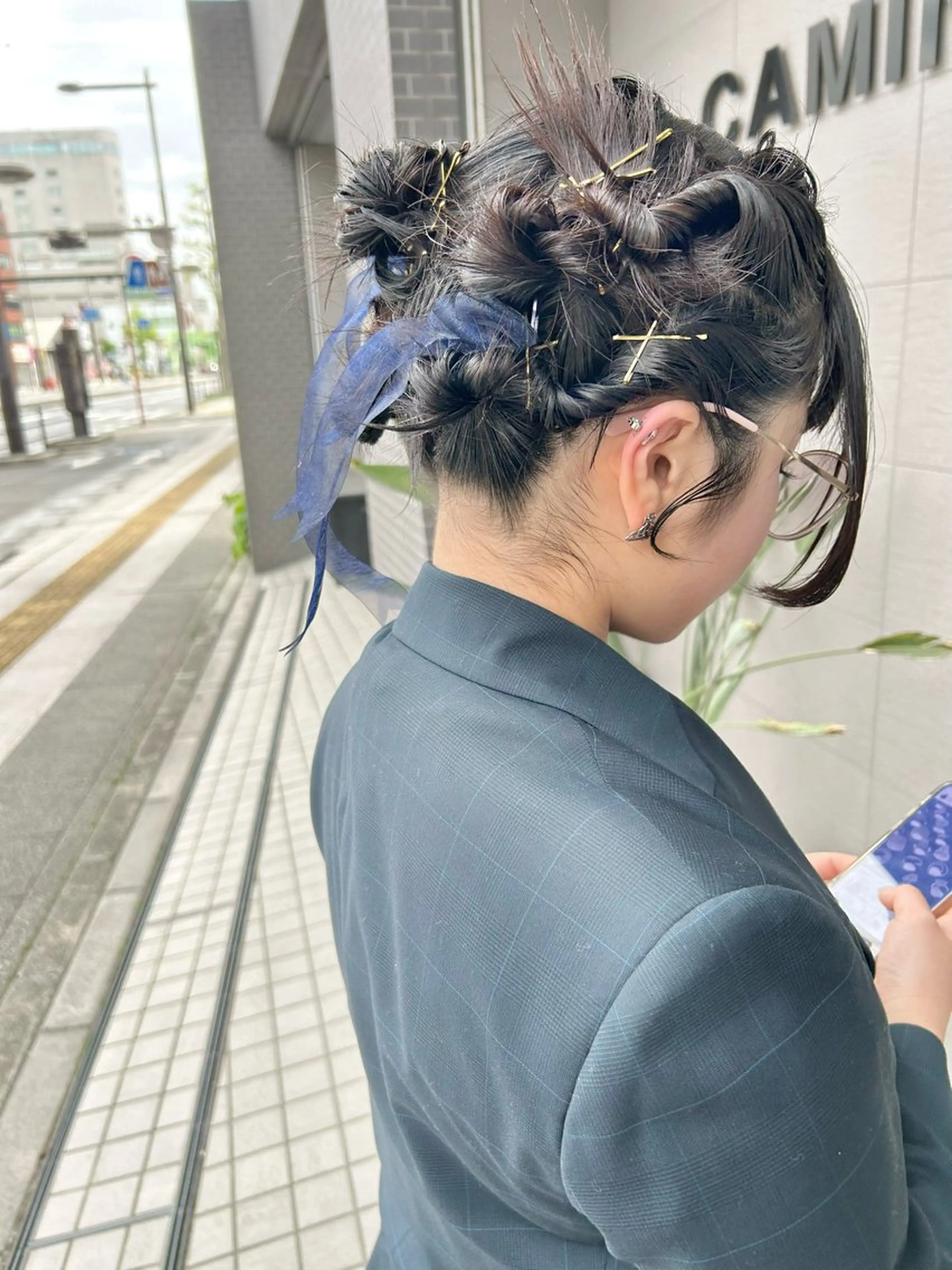 ショート ヘアセット ナカジマ ナナのヘアスタイル