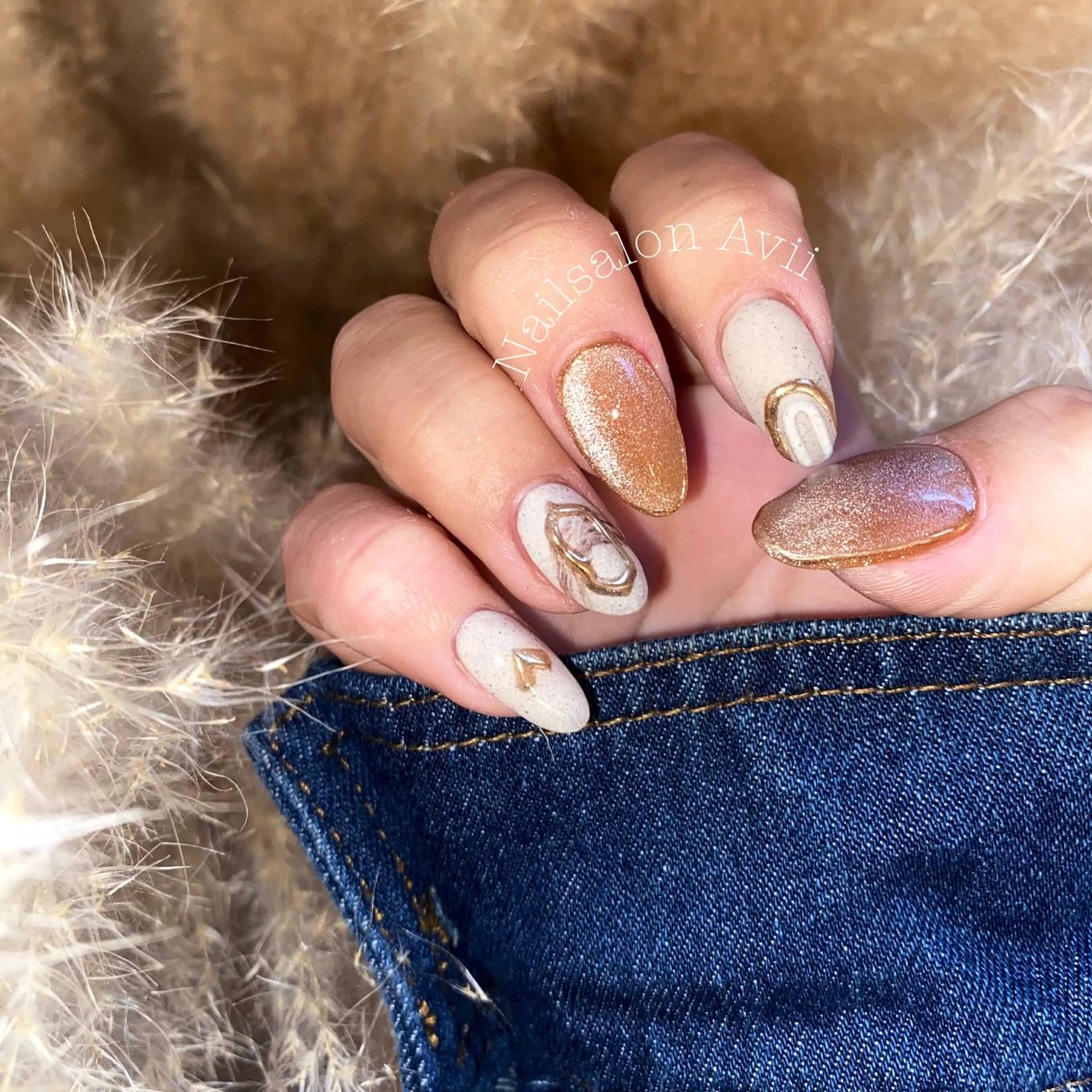 ネイル ハンドネイル うるつやネイル🫧 Amiのネイルデザイン