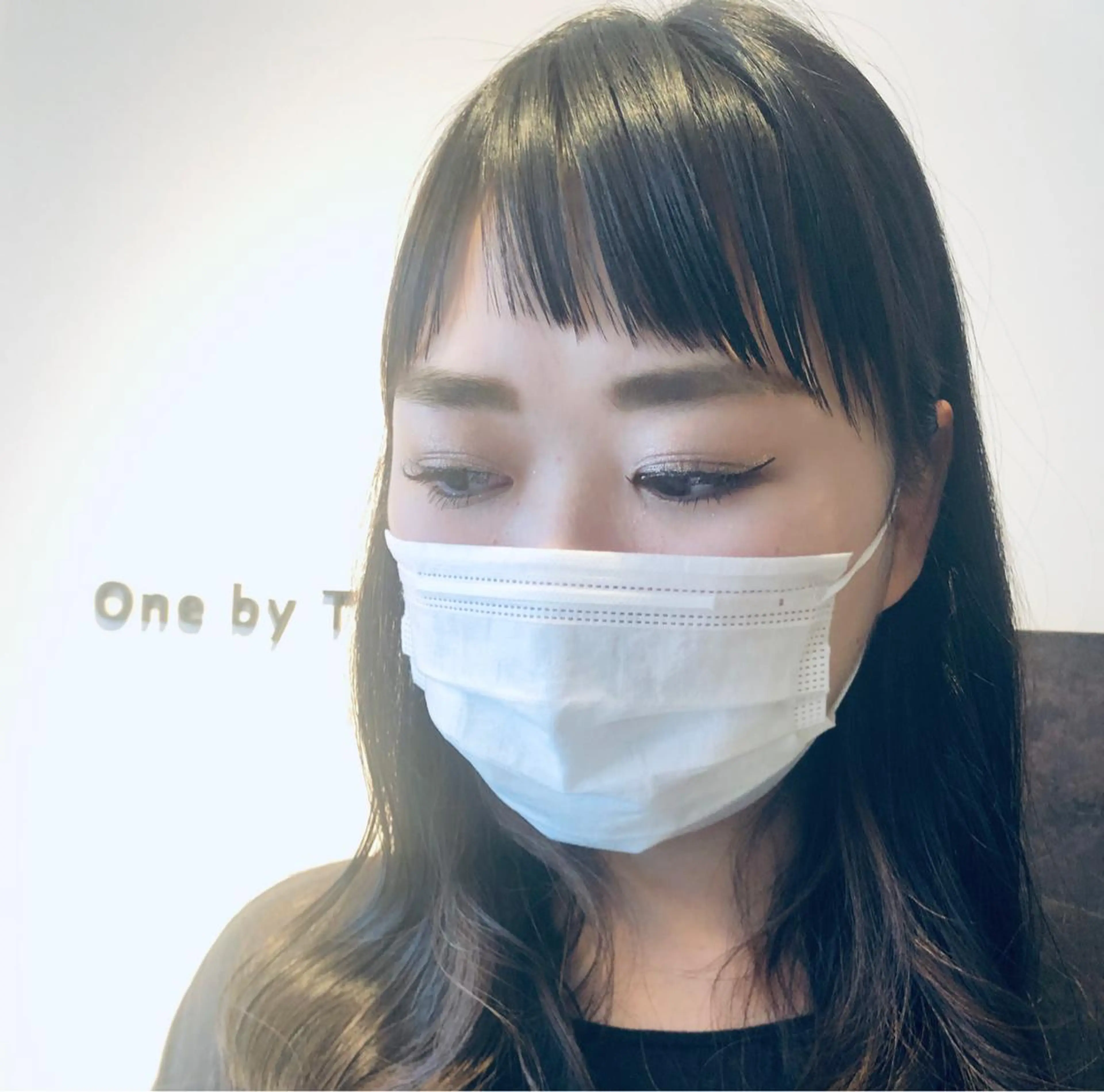 ロング オン眉 カット ヘアカラー トリートメント ヘッドスパ 片山美穂 心斎橋・北堀江のヘアスタイル