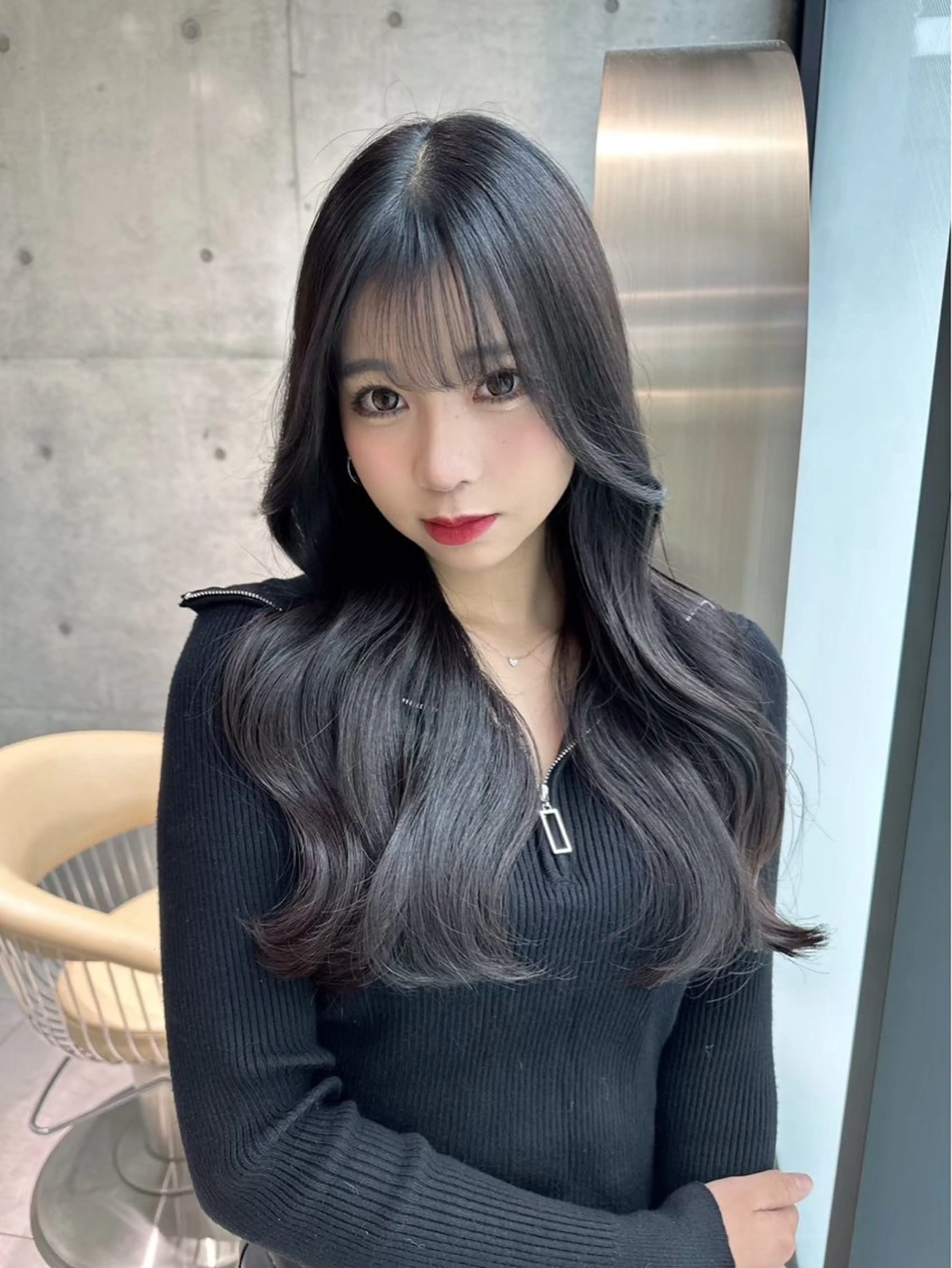 セミロング カラー ブリーチ 透明感カラー ブリーチなしカラー 髪質改善 レイヤーカット カット ヘアカラー トリートメント ✨-10歳ヘア を叶える✨山下遥のヘアスタイル