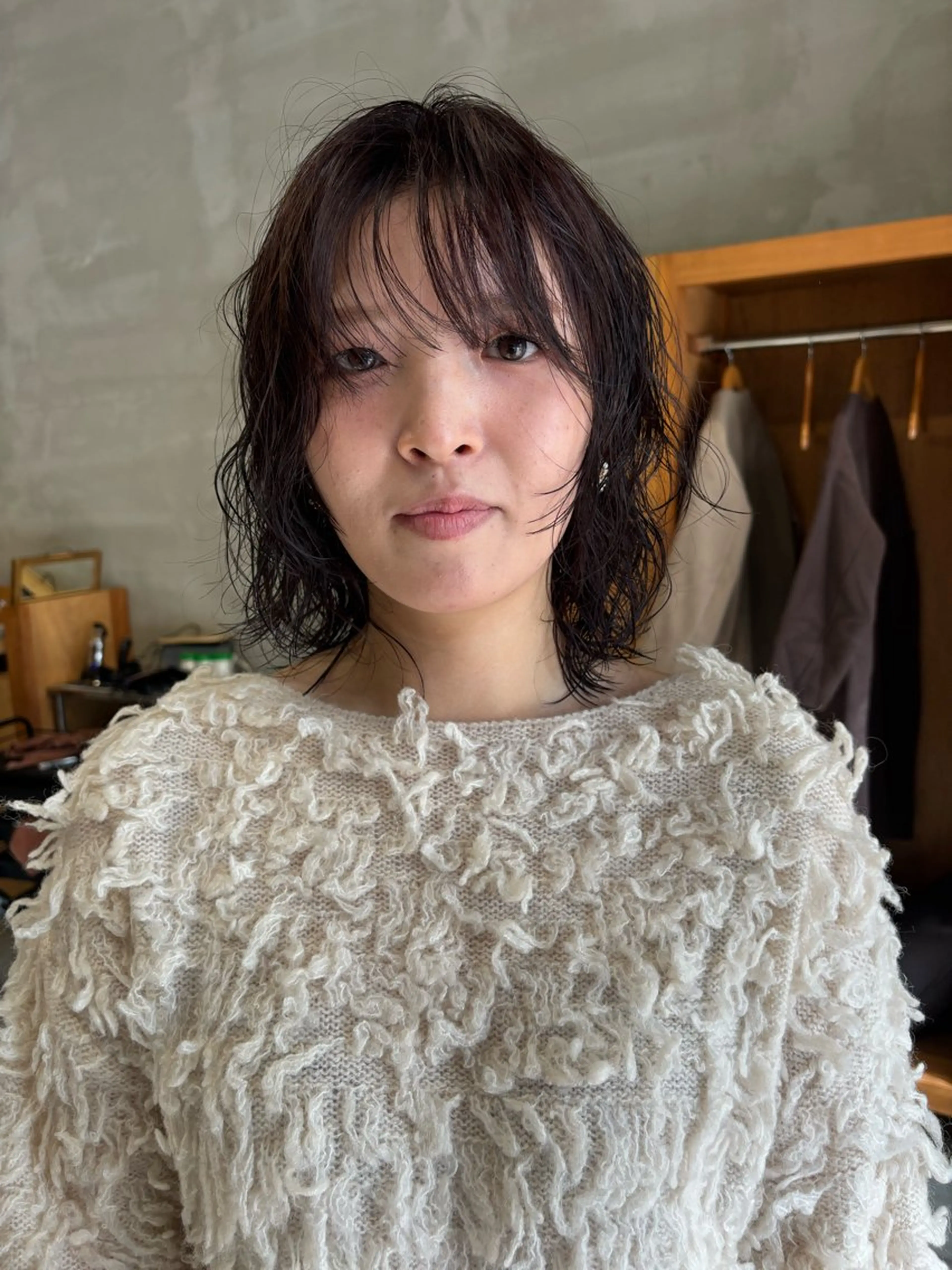 ミディアム パーマ カット パーマ メンズカット✂️ タケのヘアスタイル