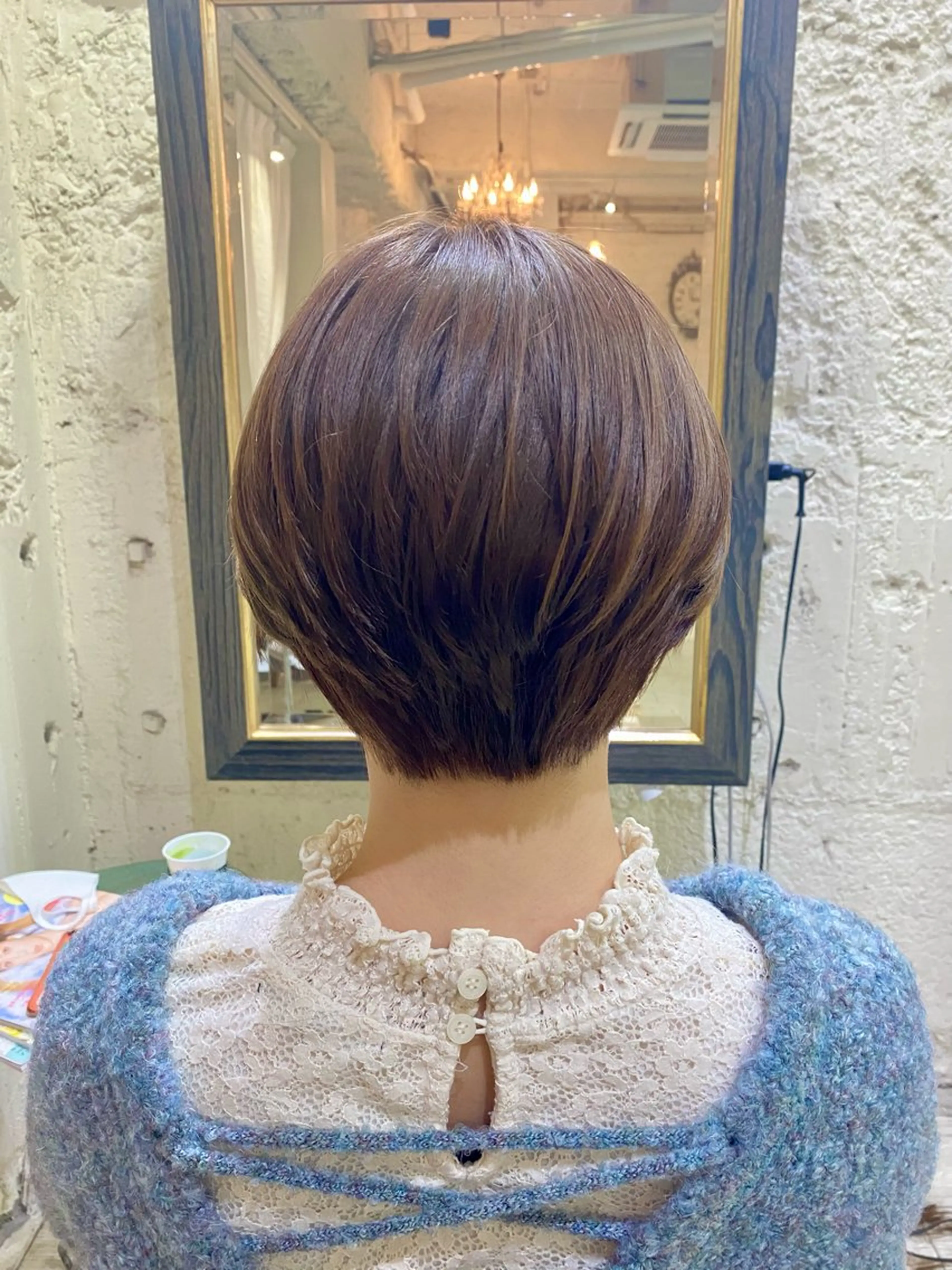 ショート くびれヘア ショートヘア HAIR BASE ZAWAWA所属・レイヤー/ブリーチ｜ 特殊パーマ/赤澤のヘアスタイル
