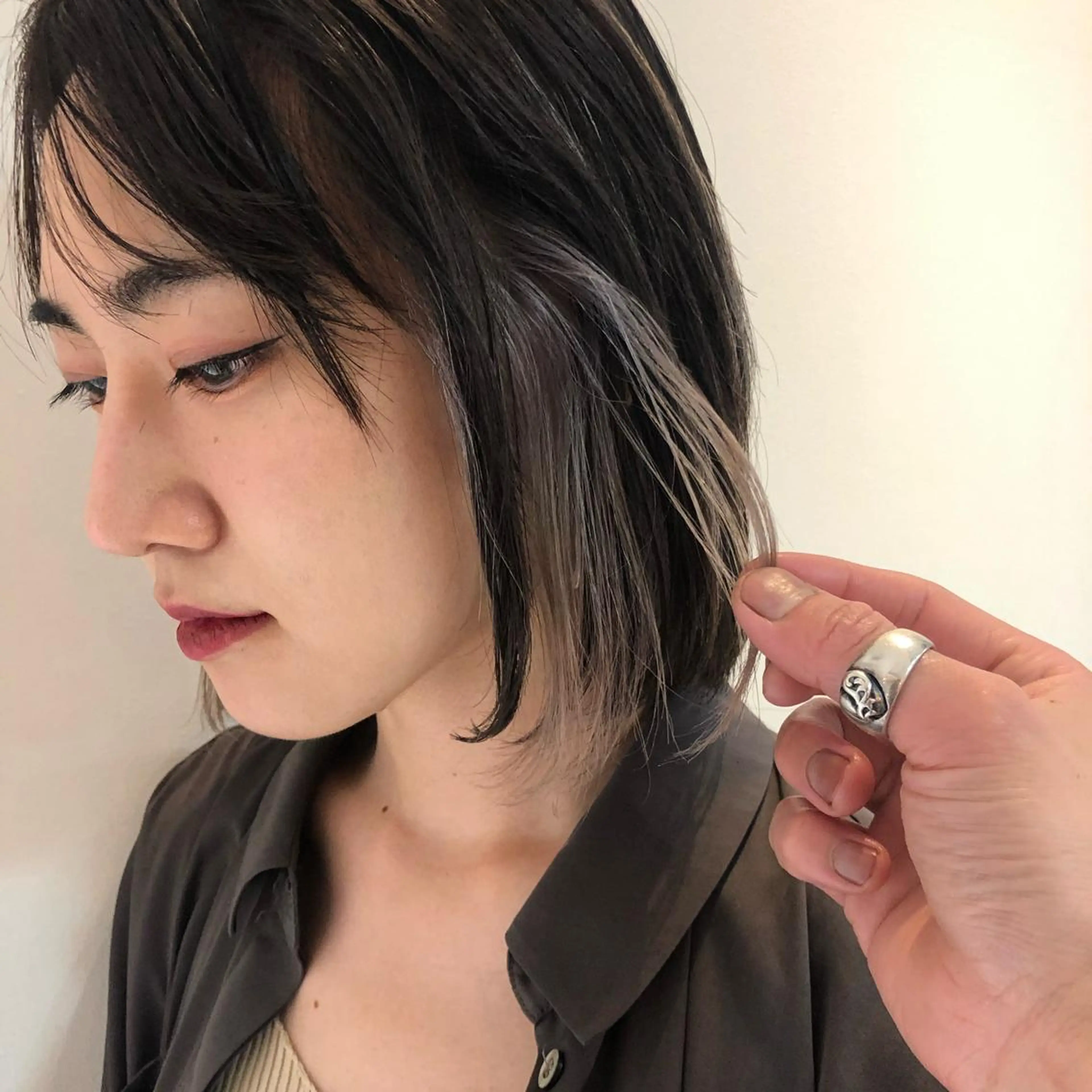 ミディアム ハイライト OAK学芸大学所属・OAK学芸大学 SHOTAのヘアスタイル