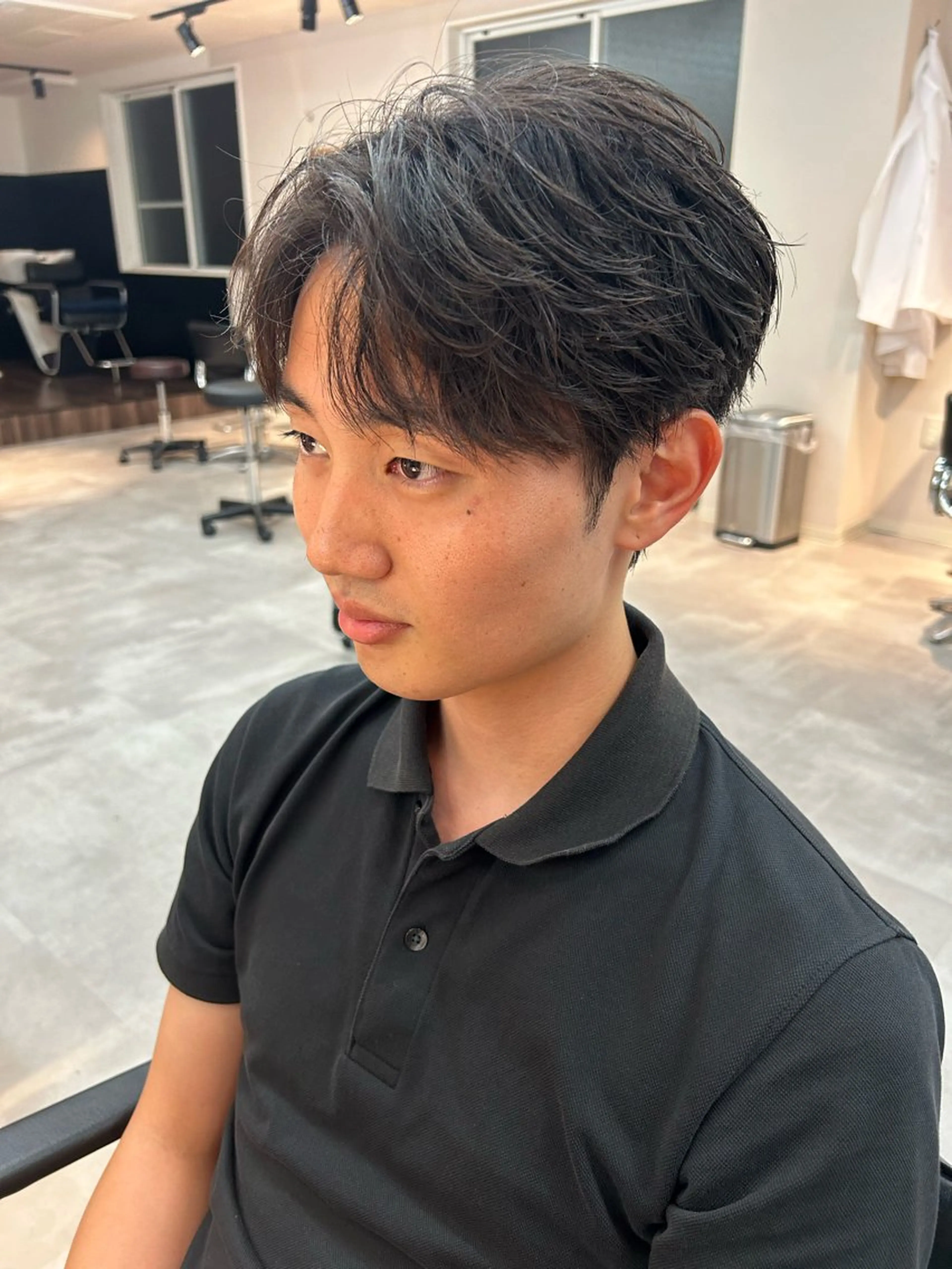 パーマ メンズ フェザーパーマ メンズパーマ カット パーマ 保立/メンズカット 千葉駅フェザーパーマのヘアスタイル