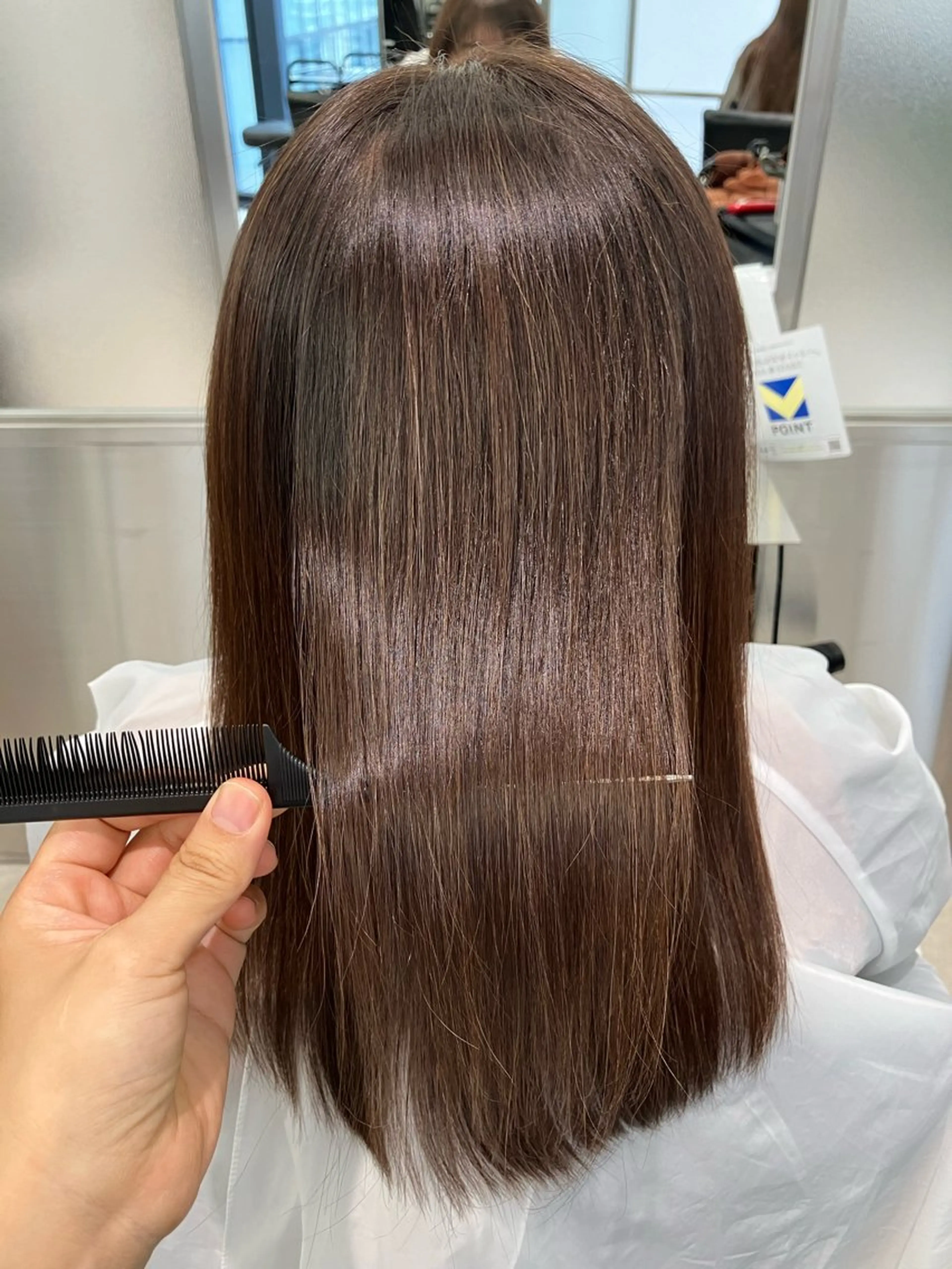 ロング カラー トリートメント ヘアカラー トリートメント GOTODAY シェアサロン梅田NU茶屋町店所属・髪質改善、縮毛矯正 水素カラー/みほのヘアスタイル