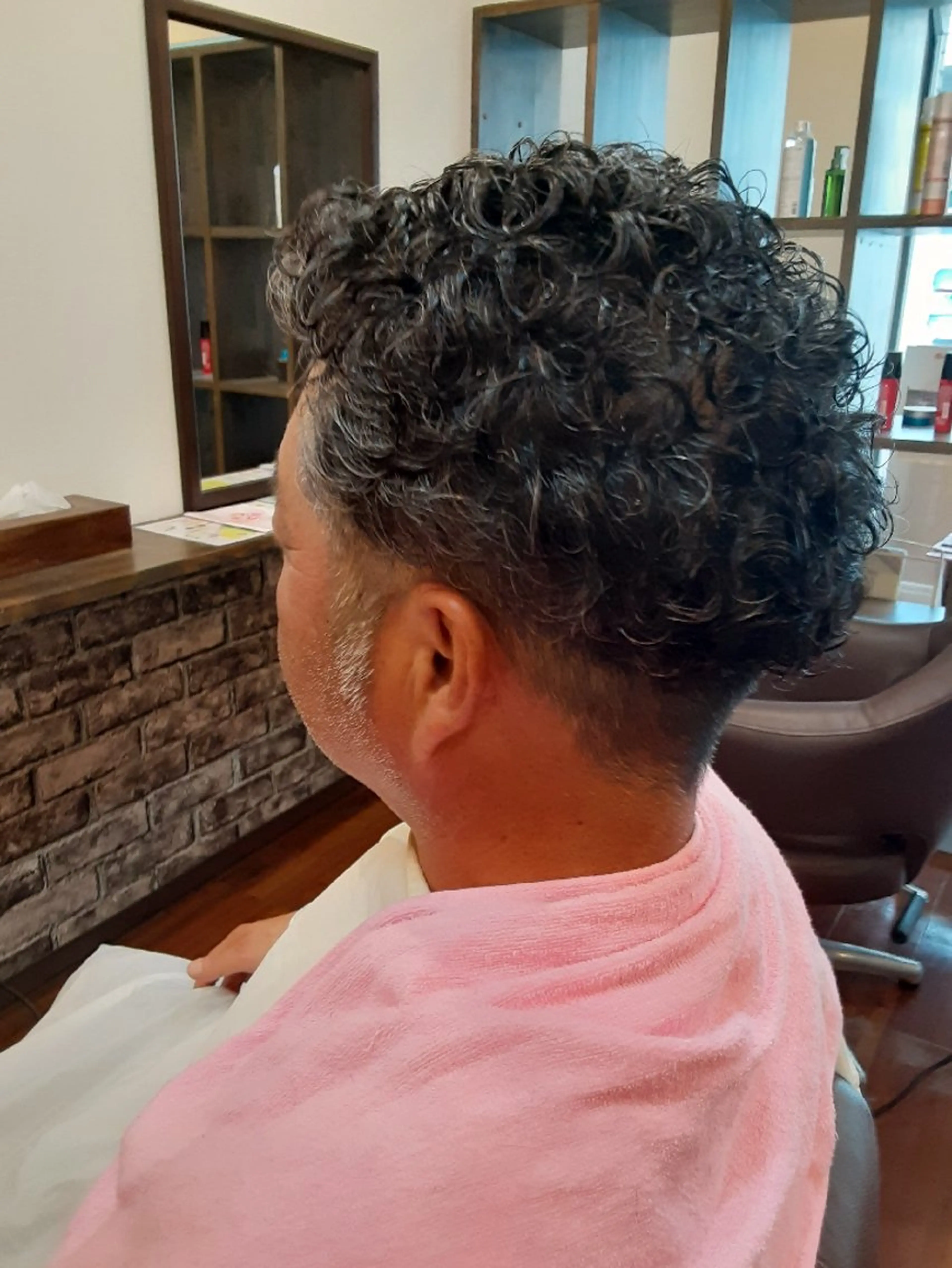 ショート メンズ メンズパーマ カット パーマ トリートメント ヘアセット ルシア美容室|岸和田 《メンズ歓迎！》山﨑のヘアスタイル