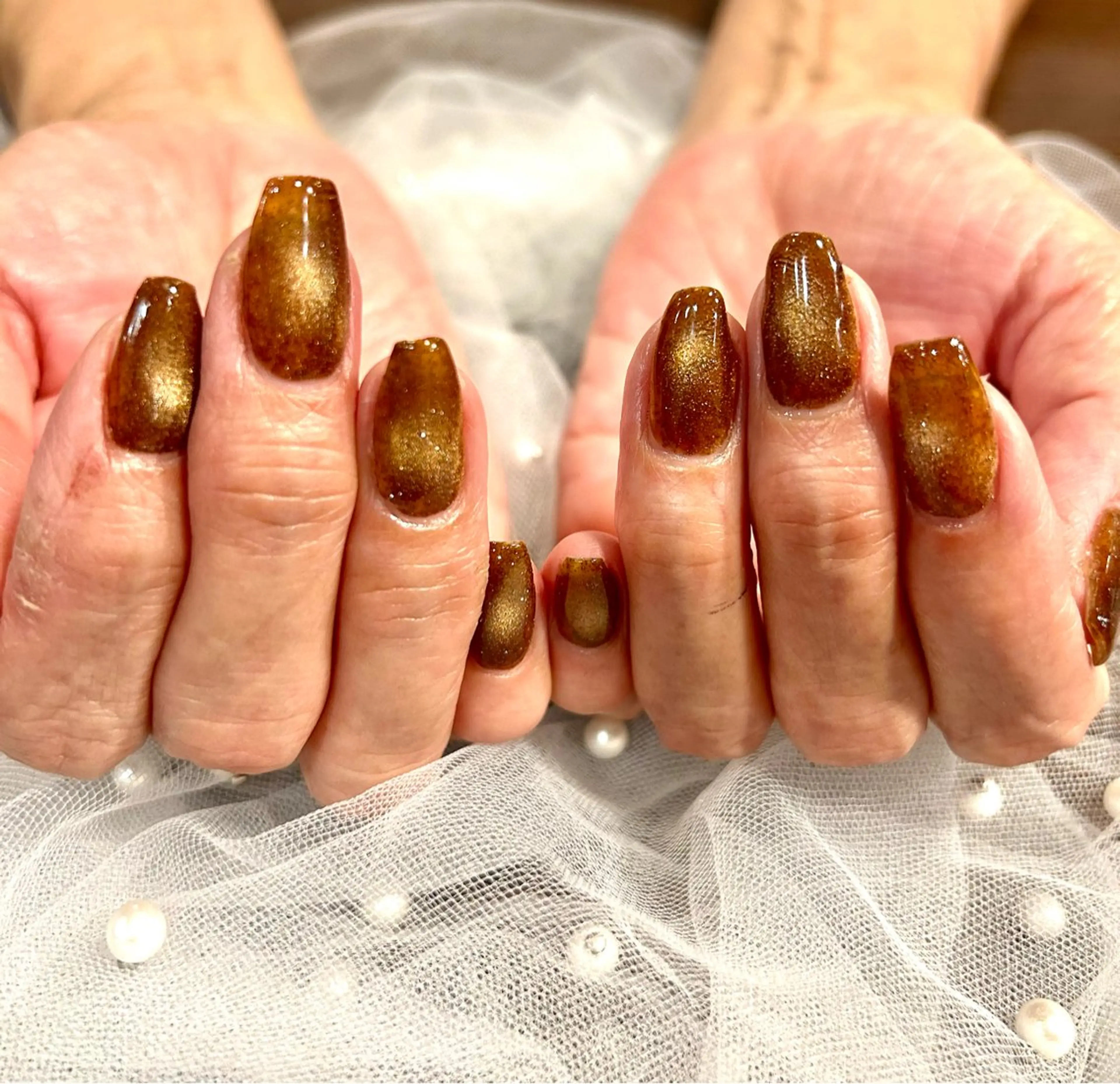 ネイル マグネットネイル ハンドネイル ハンドケア la grace ネイルサロンのネイルデザイン