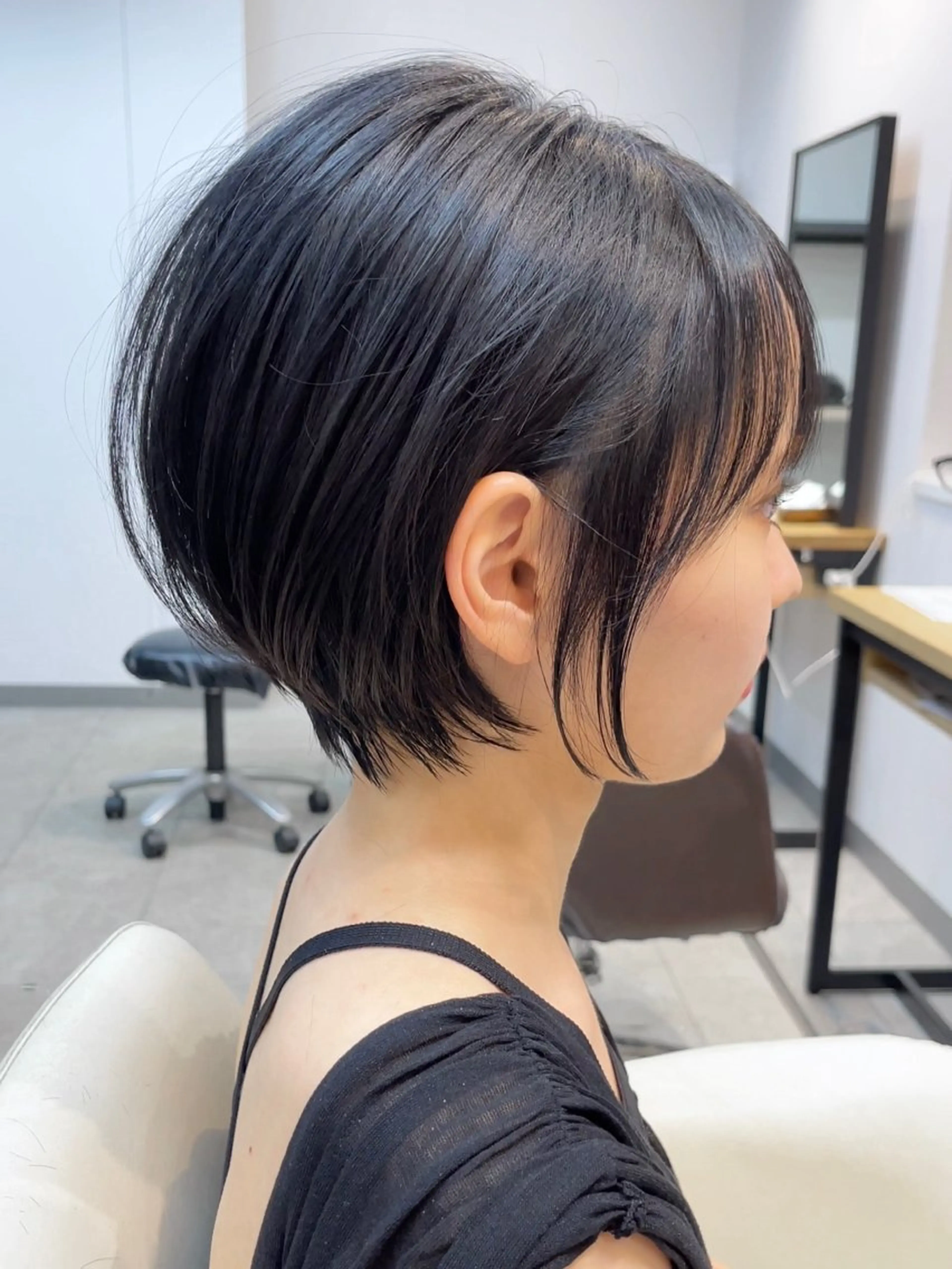 ショート neaf六本木所属・韓国風レイヤー ショート/犬塚 優介のヘアスタイル