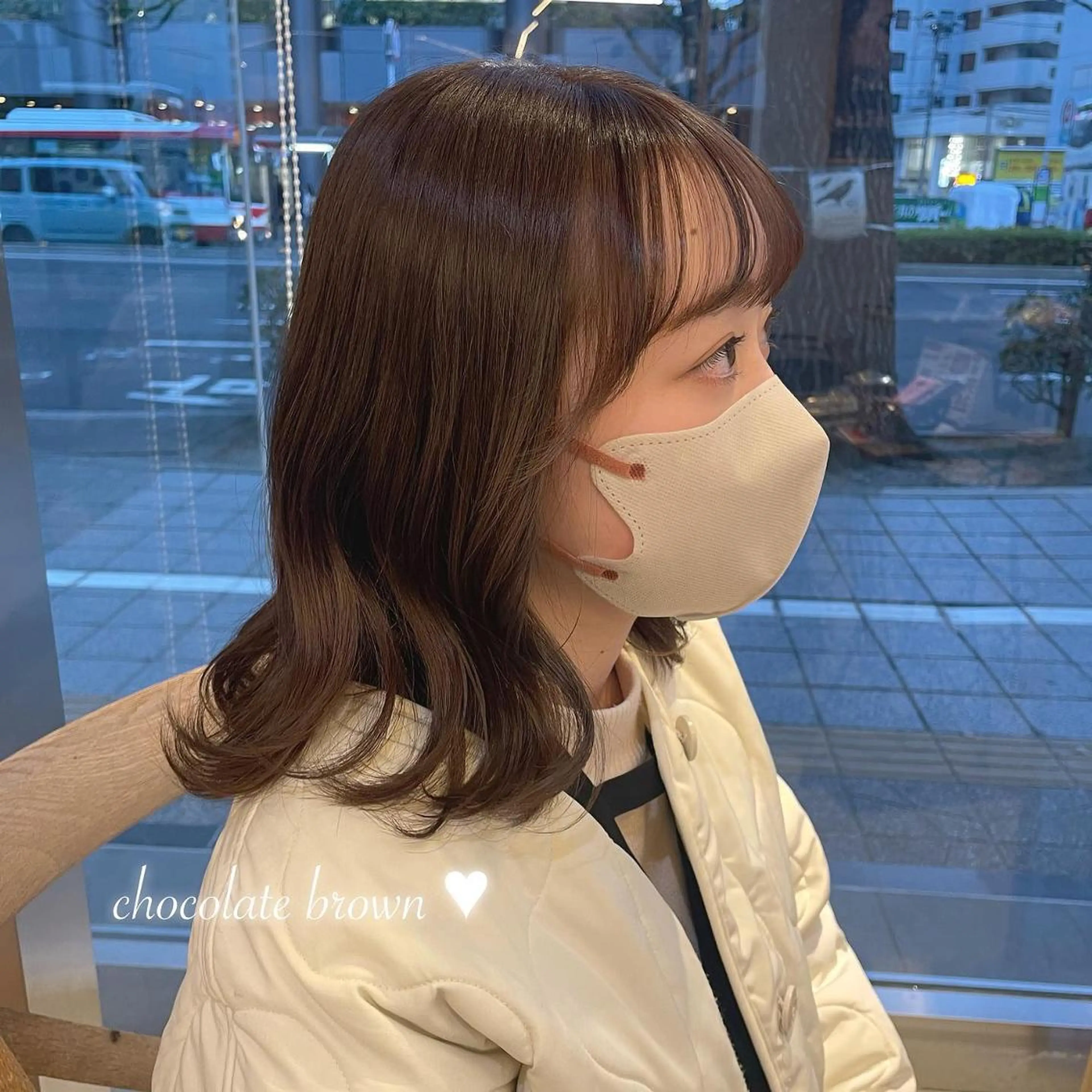 カラー ヘアアレンジ ブリーチ ブラウンカラー 透明感カラー ブリーチなしカラー 𝙢𝙞𝙮𝙪🎀 girly hairのヘアスタイル