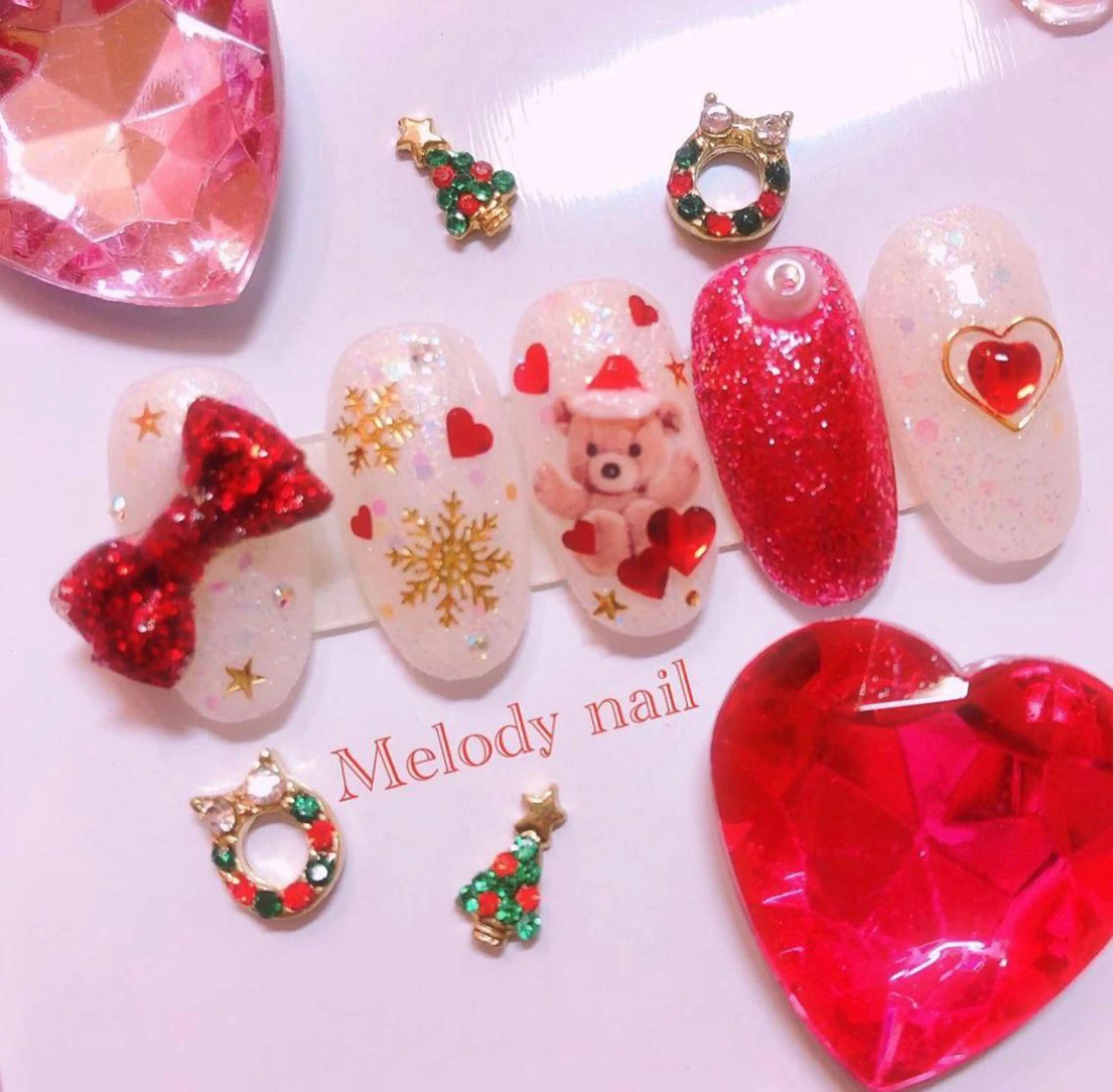 ネイル 冬ネイル クリスマス Melodynail所属・Melody nailのネイルデザイン