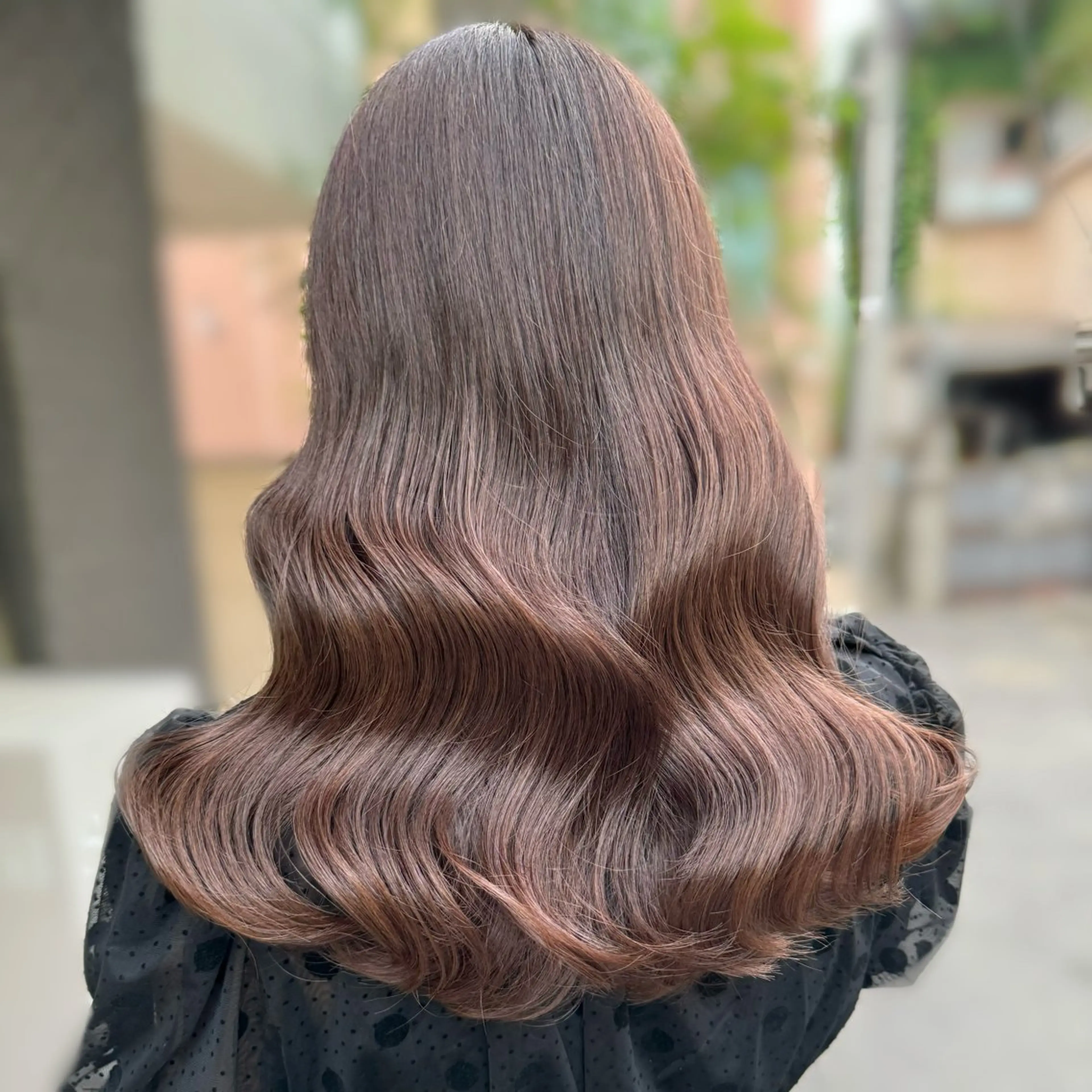 ロング カラー カット ヘアカラー トリートメント kana ブリーチなしカラー✨のヘアスタイル