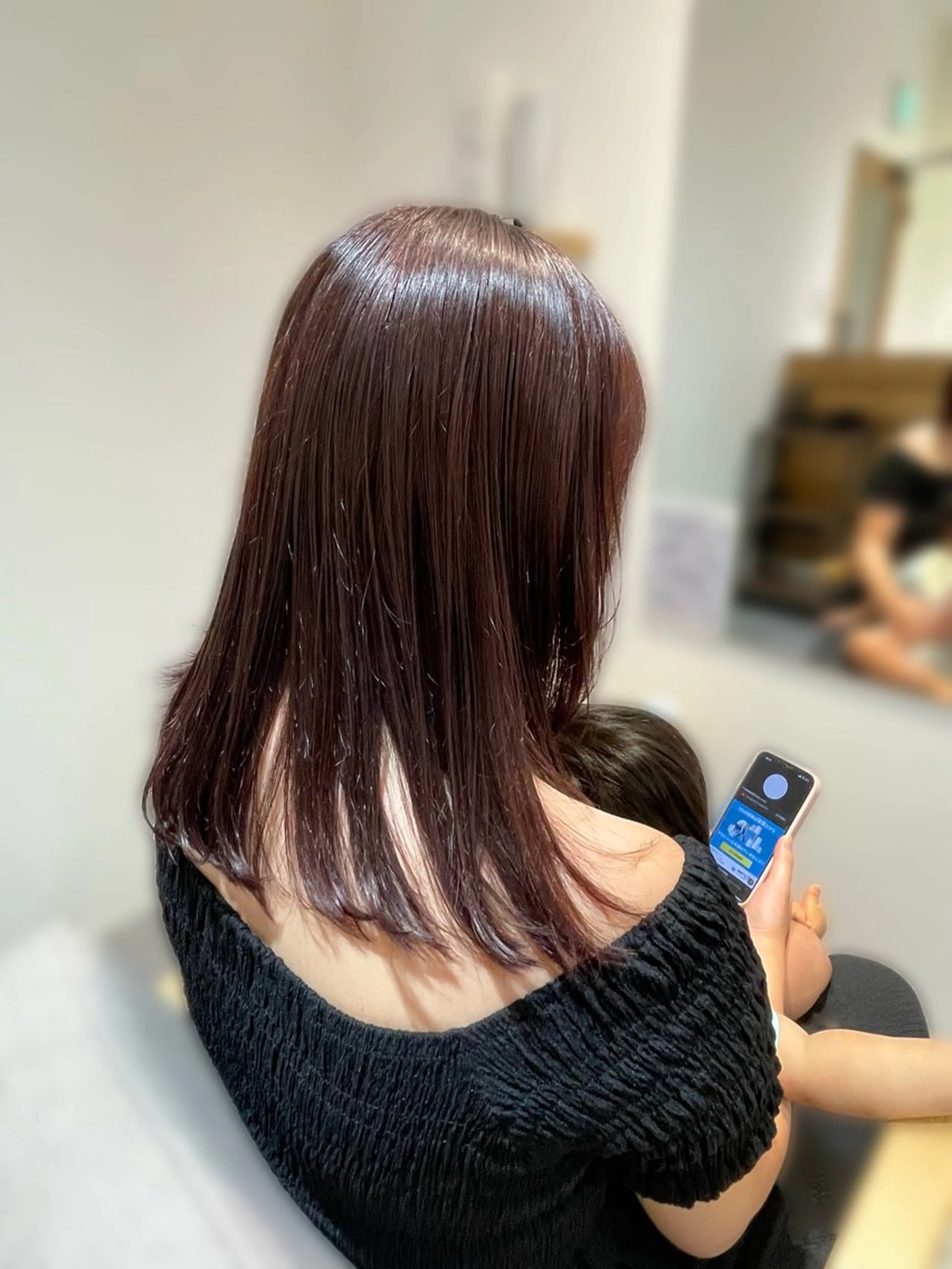 ミディアム ヘアカラー トリートメント 髙梨 いず美のヘアスタイル