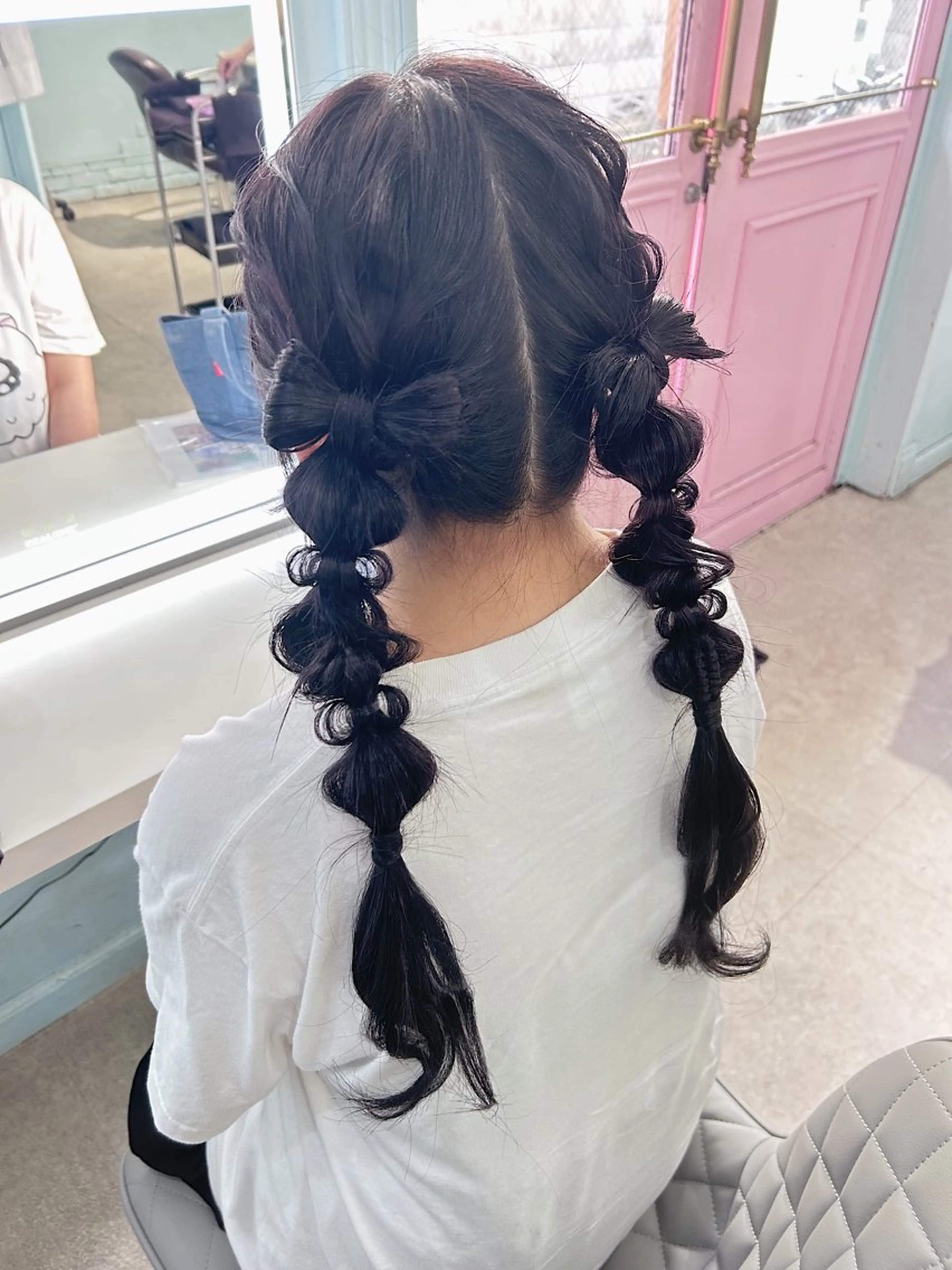 カラー ヘアアレンジ ヘアセット 💕誰より可愛い💕 ピンク🎀YUUKAのヘアスタイル