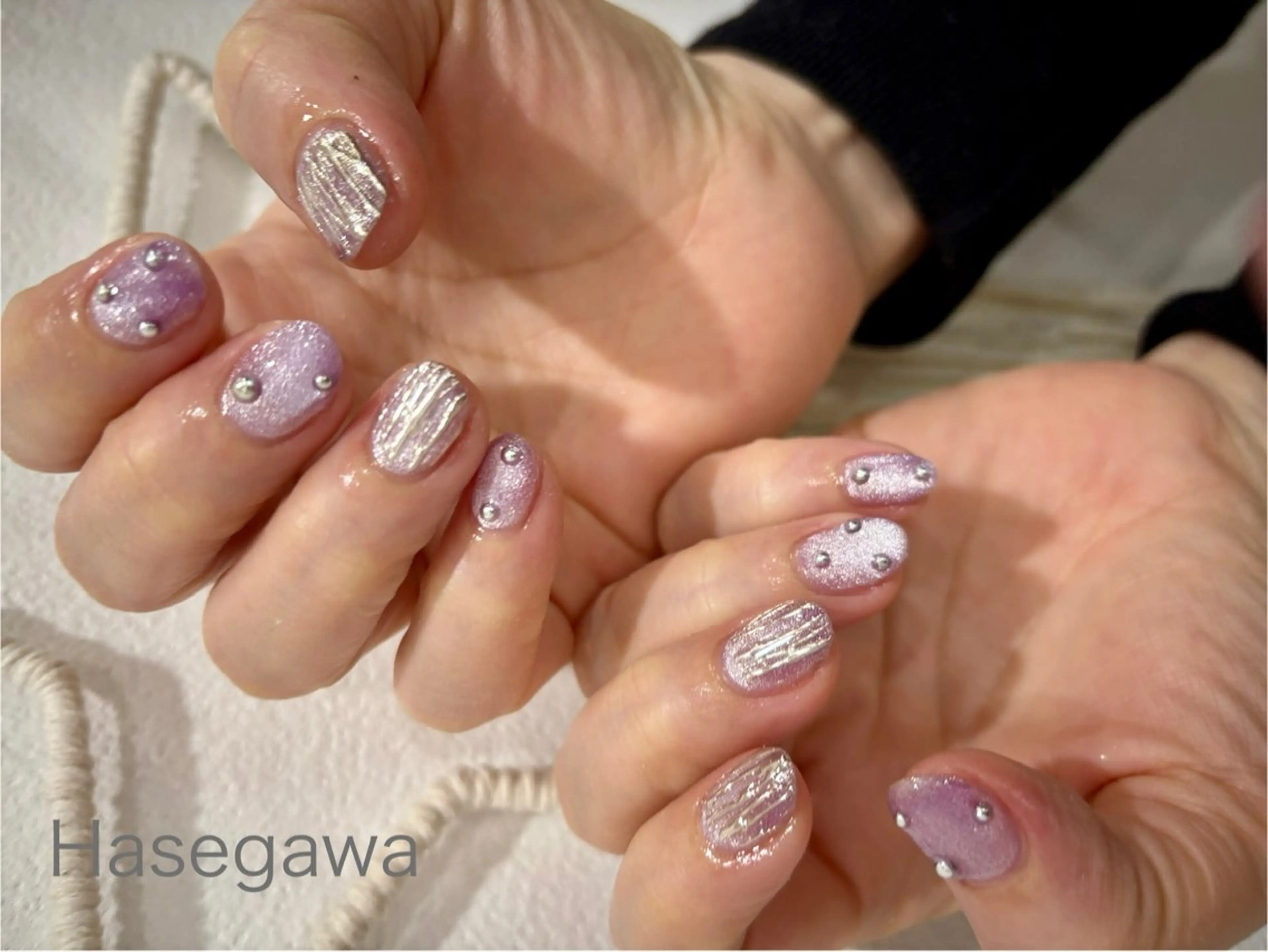 ネイル アートネイル マグネットネイル ミラーネイル ハンドネイル DROP所属・DROP 長谷川のネイルデザイン