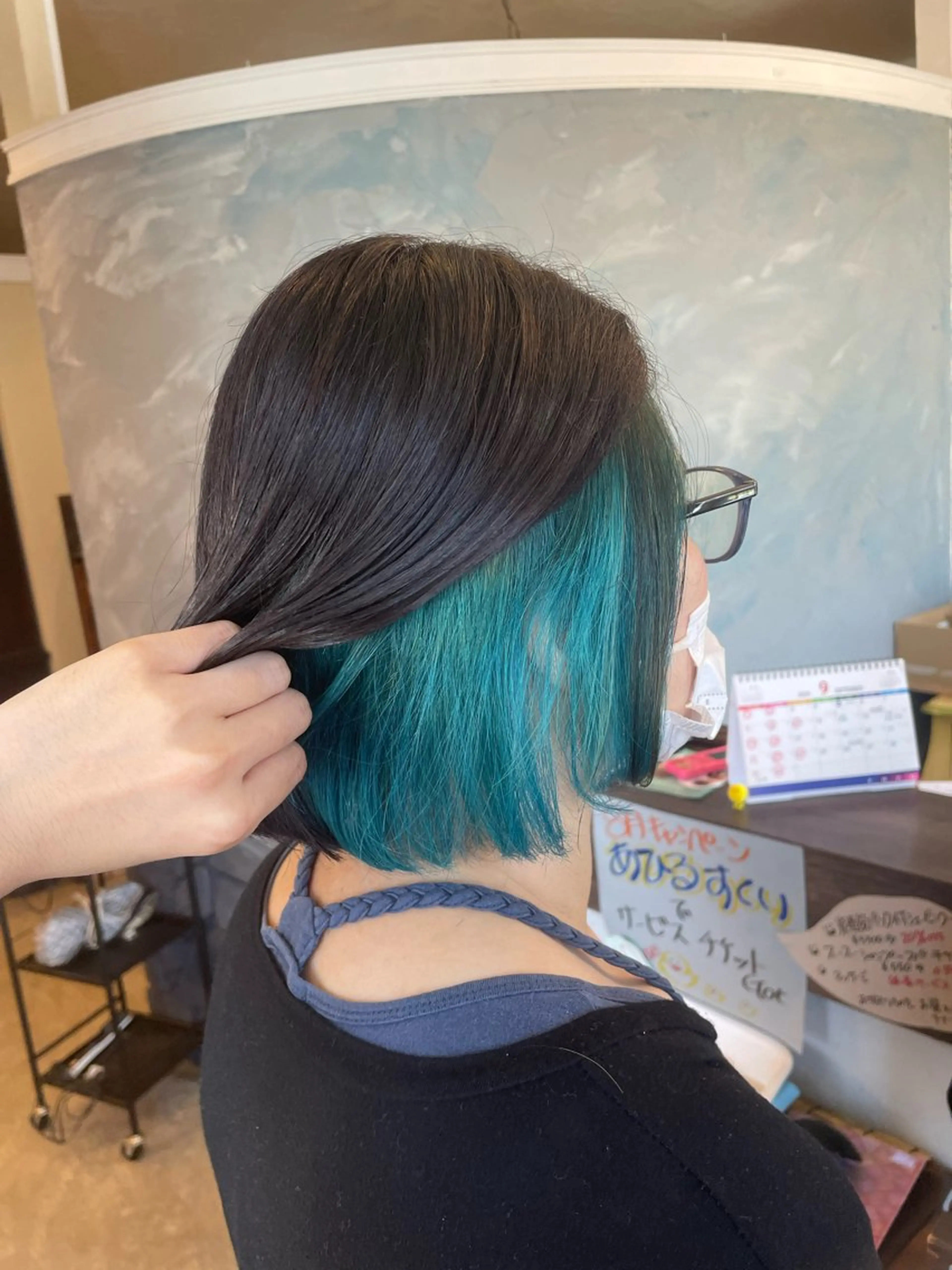 ミディアム カット ヘアカラー hair  make echo所属・hair make echo滿木あい花のヘアスタイル