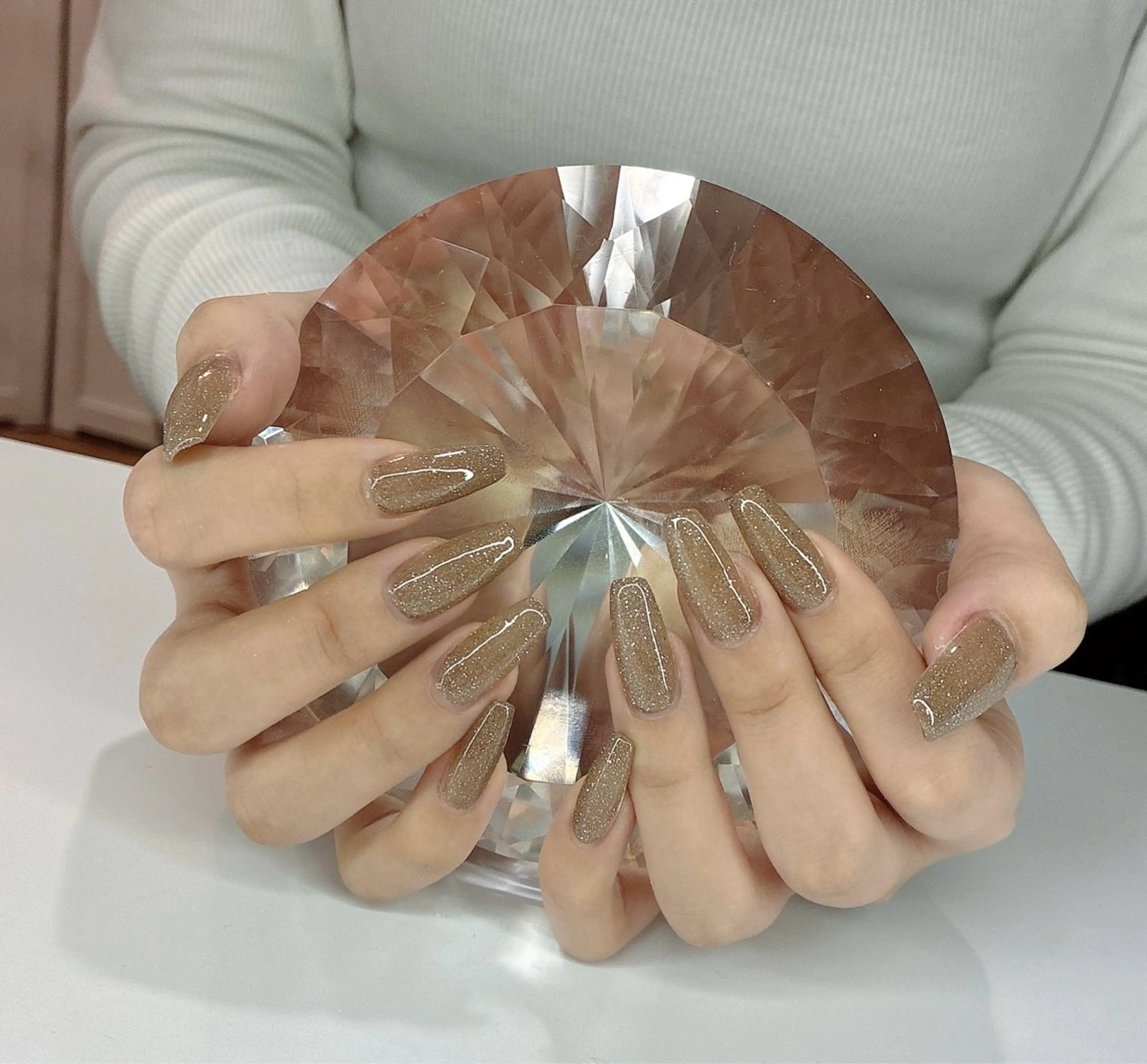 ネイル フラッシュネイル ラメ(グリッター) ハンドネイル LoaChaton kaeのネイルデザイン