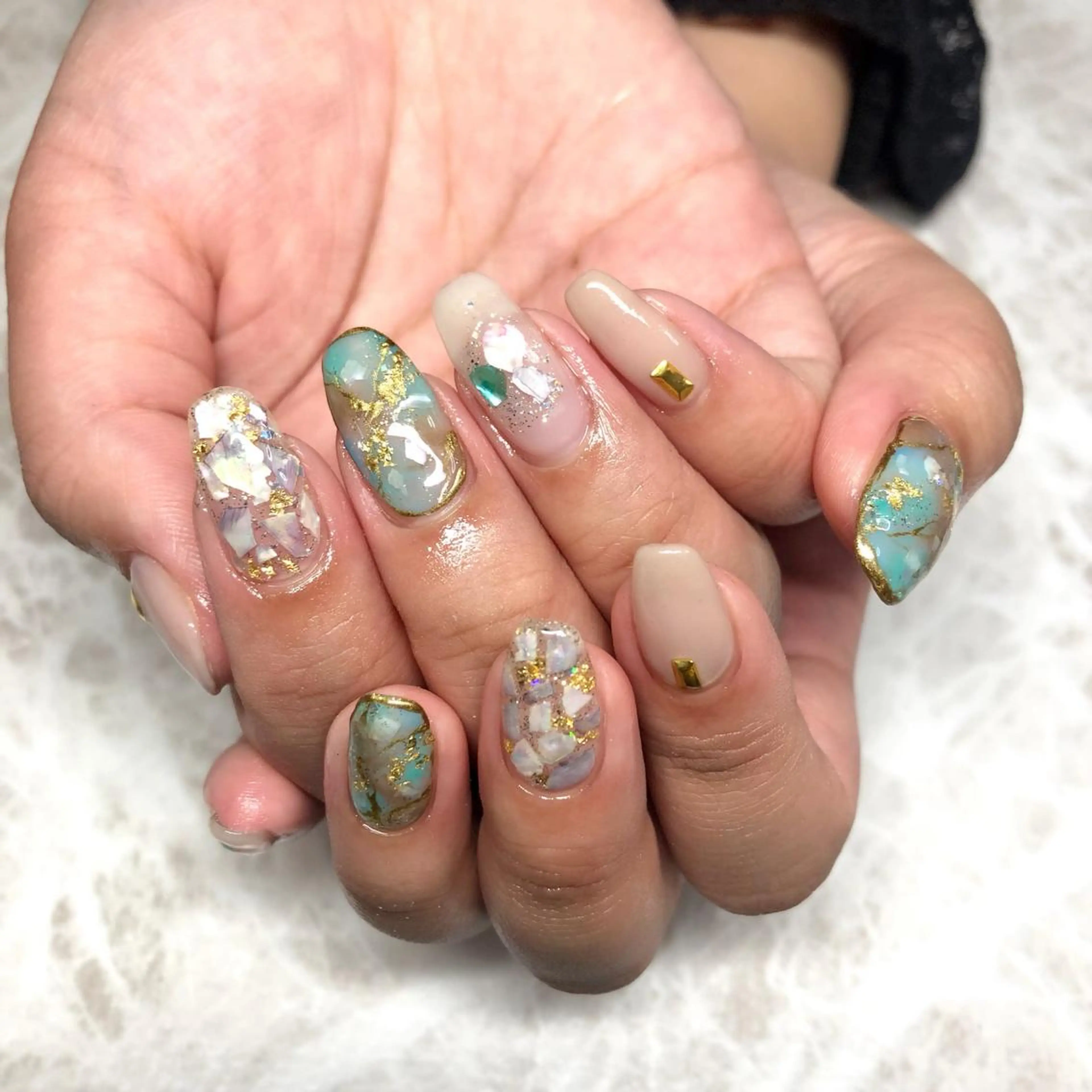 ネイル 大理石ネイル(マーブル) luana nailのネイルデザイン