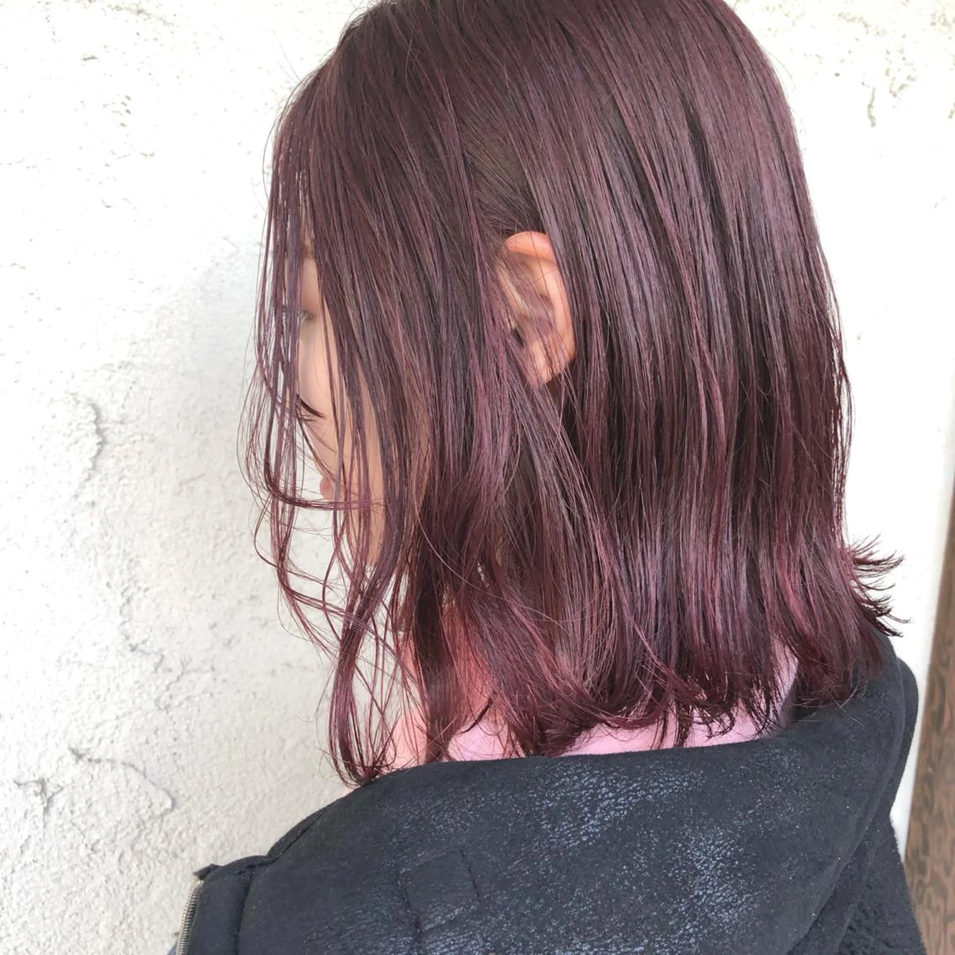 ミディアム カラー ブリーチ ブリーチなしカラー ヘアカラー トリートメント ヘアセット 艶髪育成サロン 京橋　shinのヘアスタイル