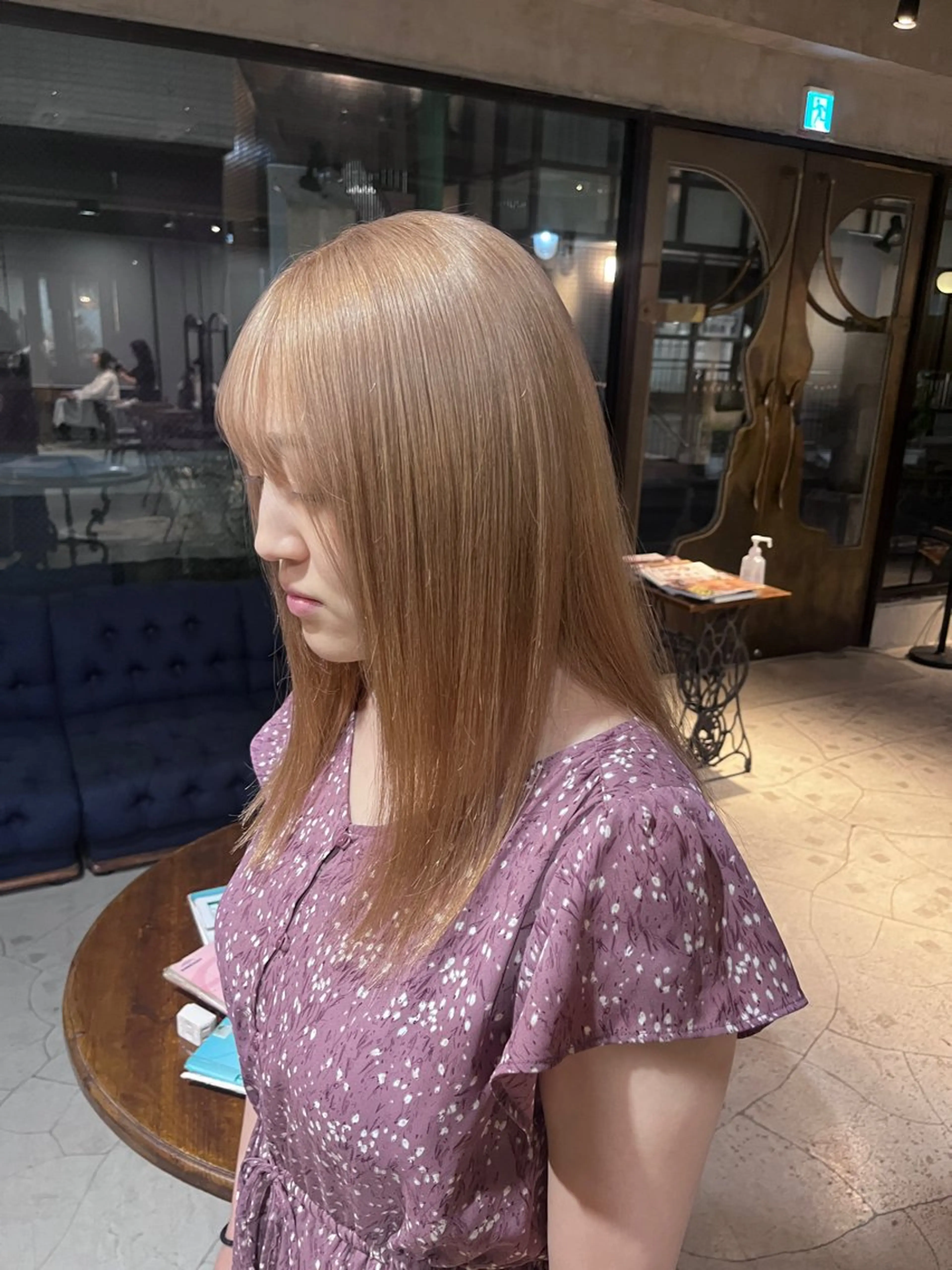 ロング カラー ヘアアレンジ ヘアカラー トリートメント ヘッドスパ ヘアセット 🫧艶髪矯正 髪質改 善ブリーチ🫧 大介のヘアスタイル