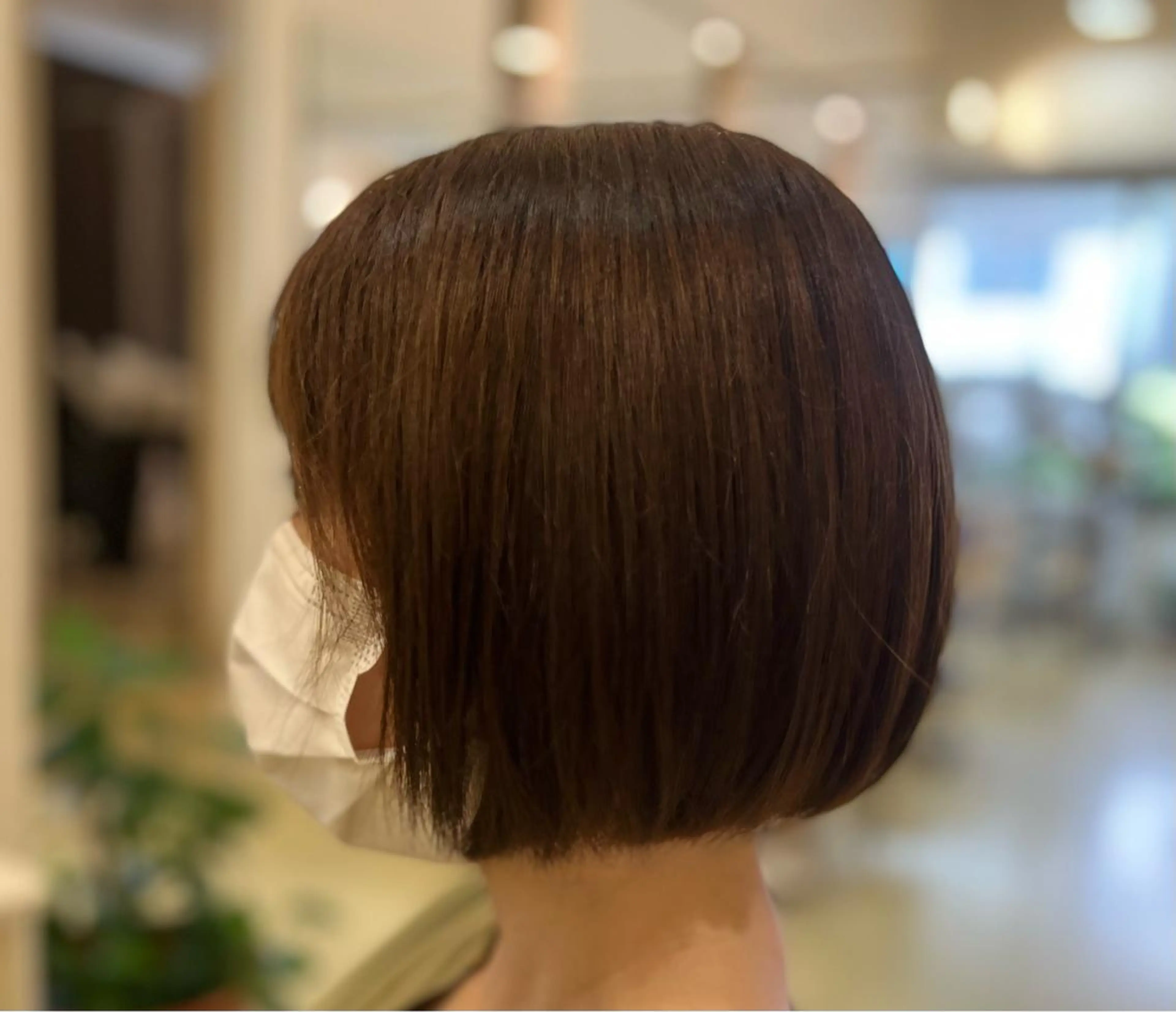 ショート ボブ 縮毛矯正 大西 七海のヘアスタイル