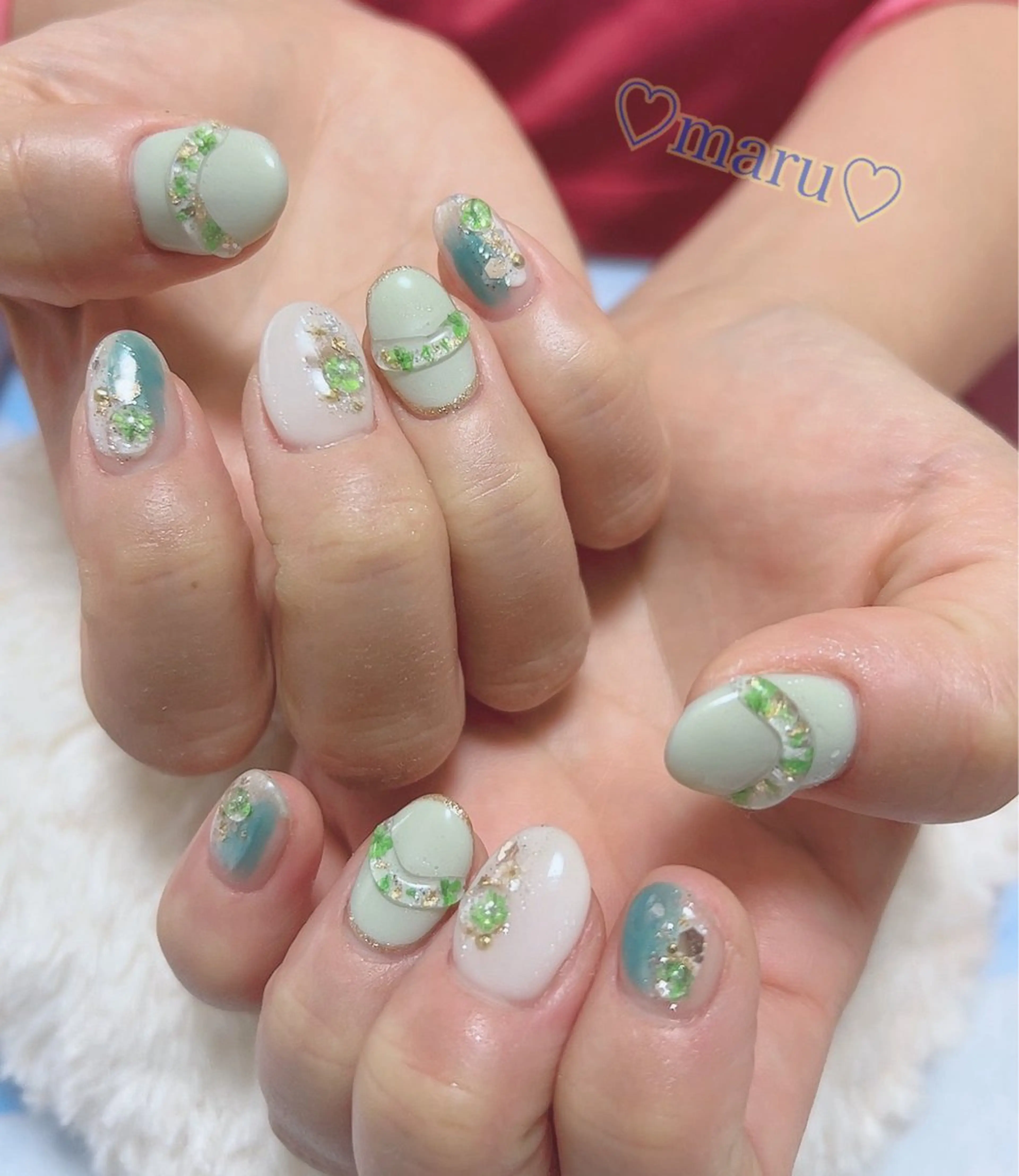 ネイル ハンドネイル フットネイル まるみ ♡のネイルデザイン