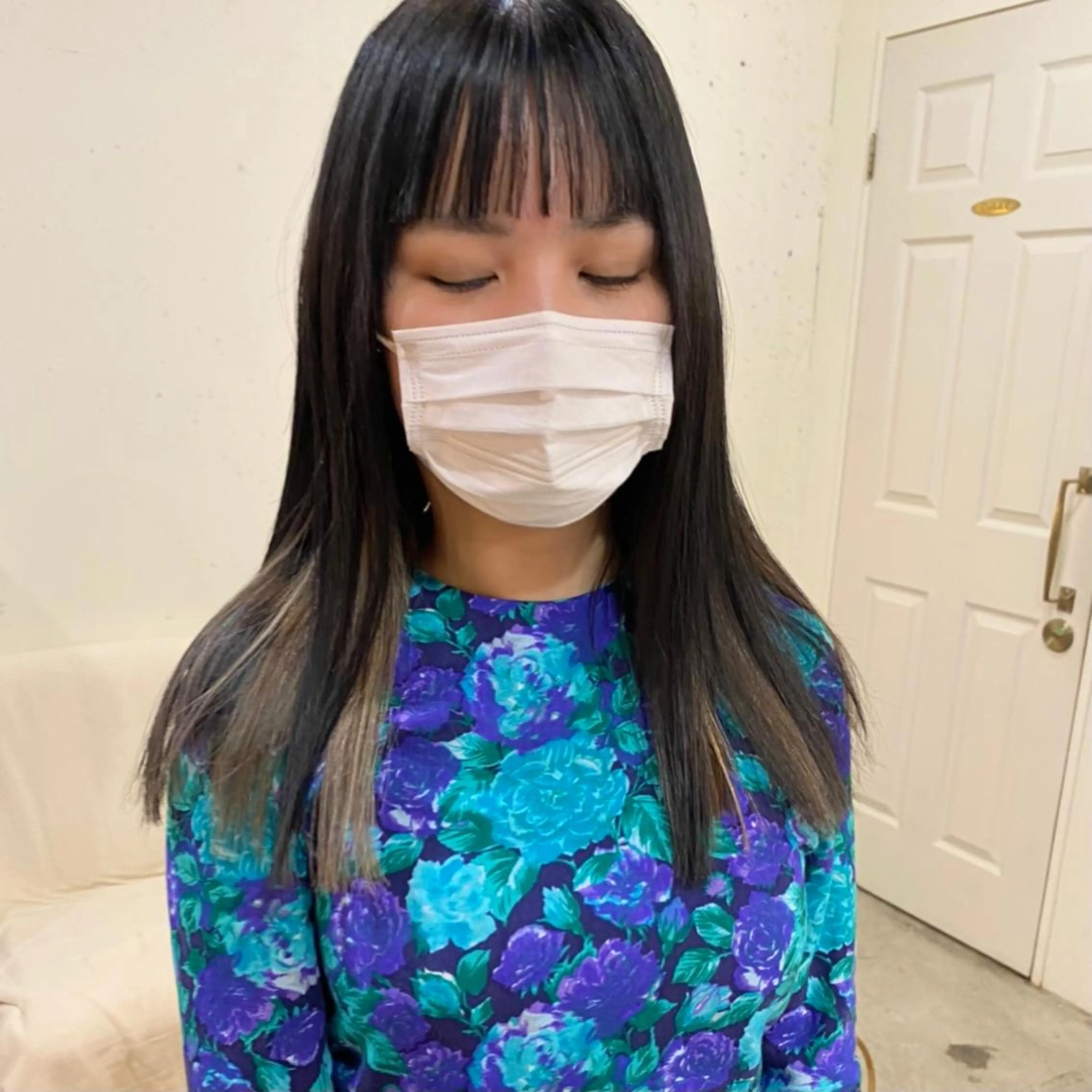 ロング カラー パーマ美容師 hanaのヘアスタイル