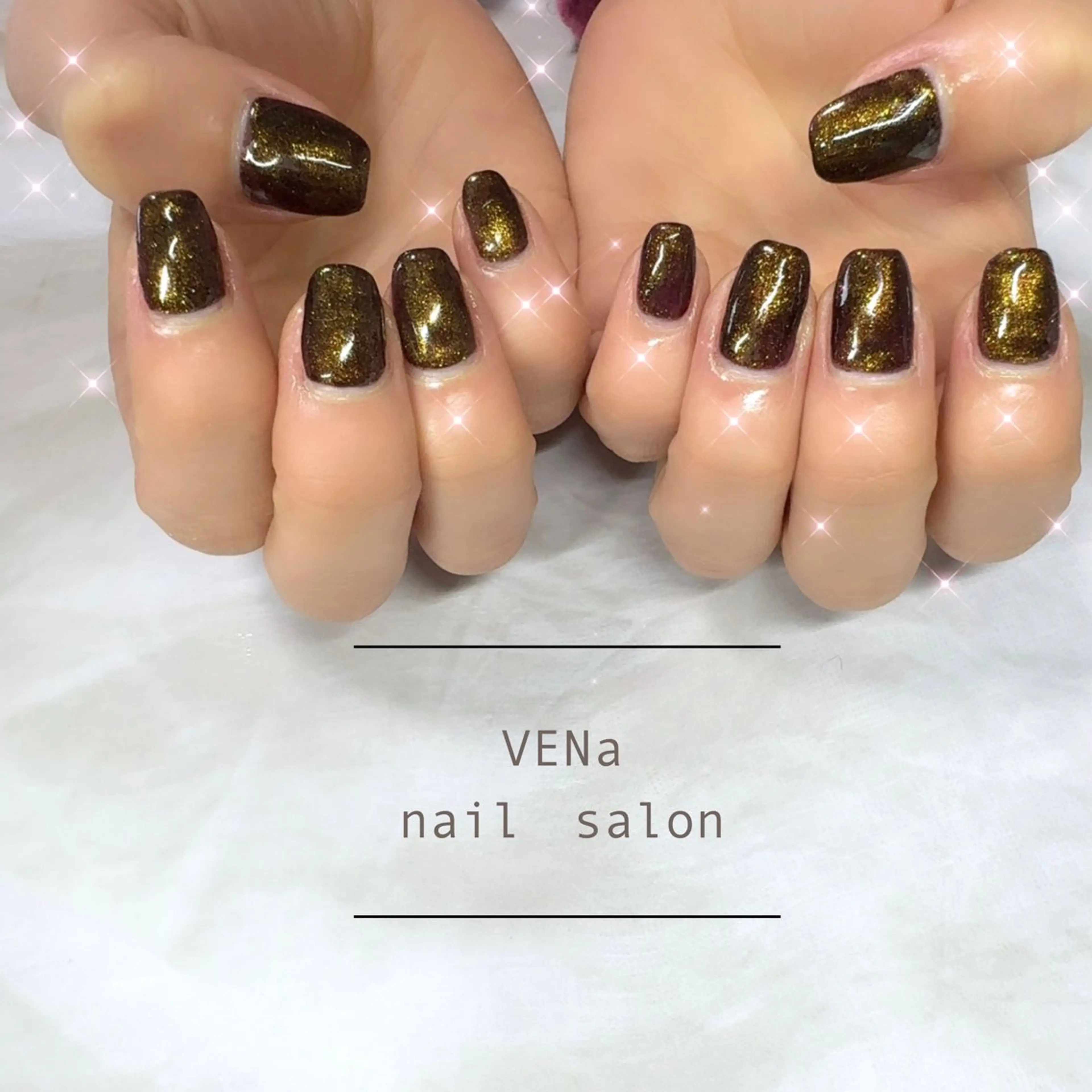 ネイル ラメ(グリッター) スクエアネイル VENa eye＆ nail salonのマツエク・マツパデザイン