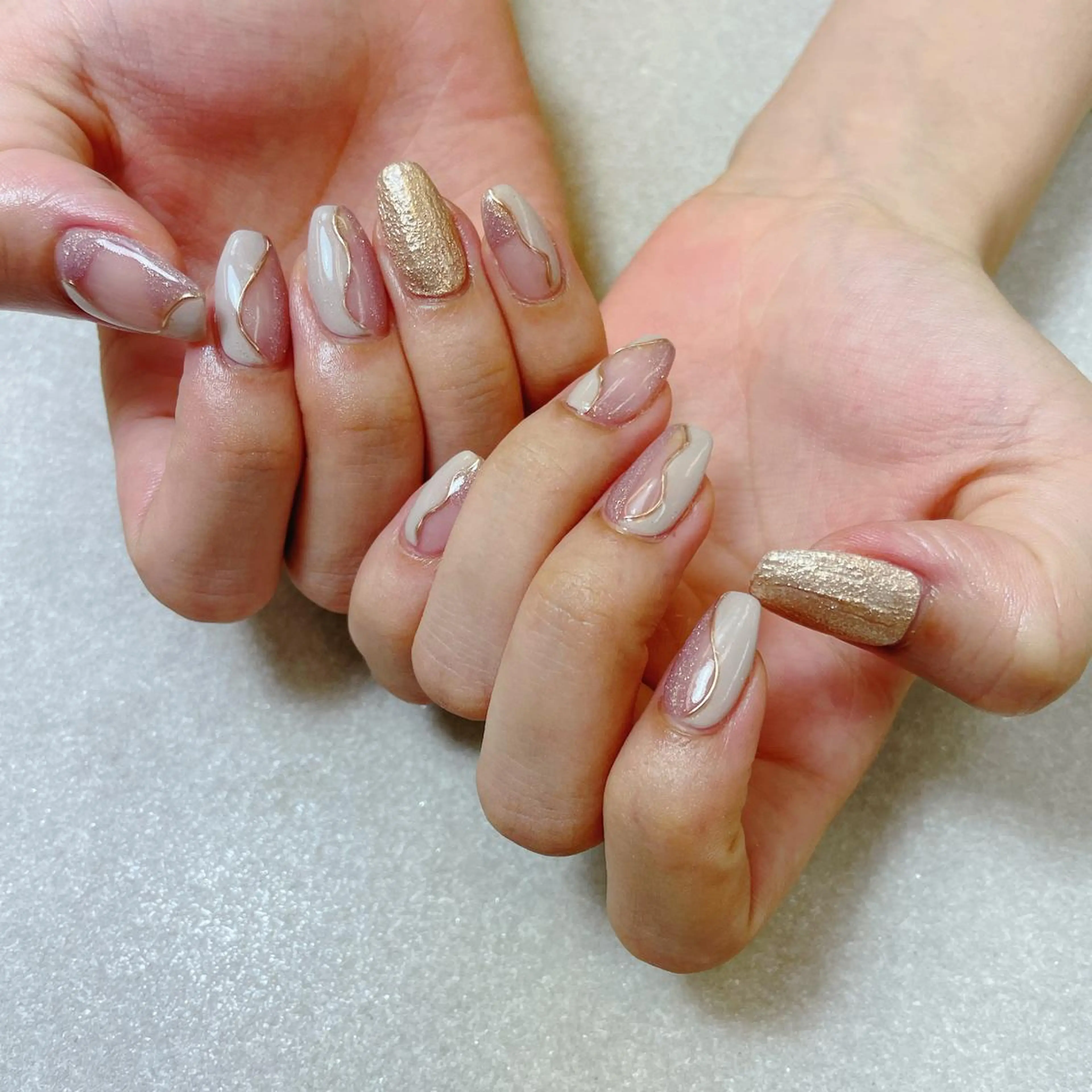 ネイル アートネイル ハンドネイル A85G ayakoのネイルデザイン