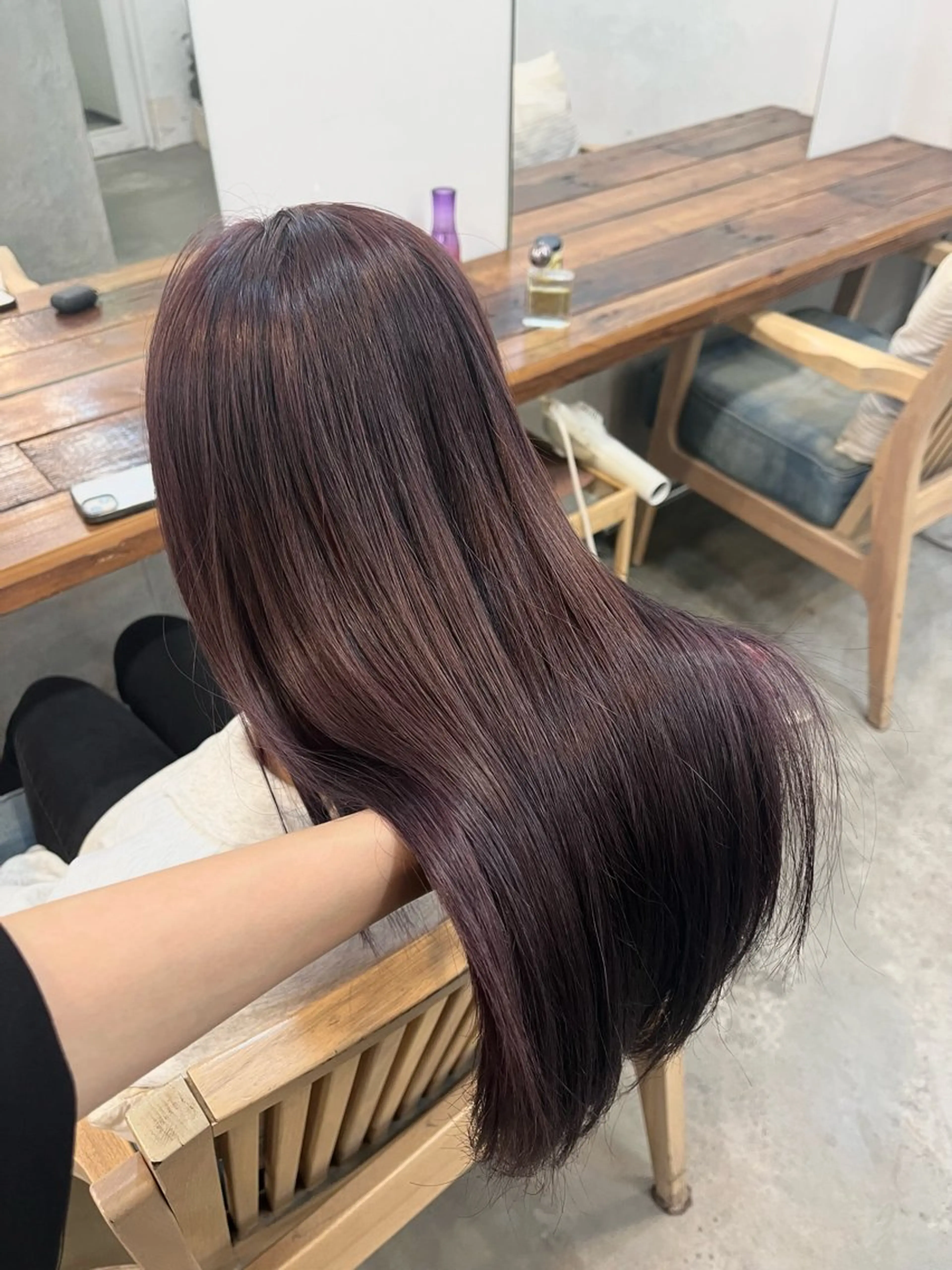 ロング カラー ヘアアレンジ hazuki🐈‍⬛ 透明感カラーのヘアスタイル