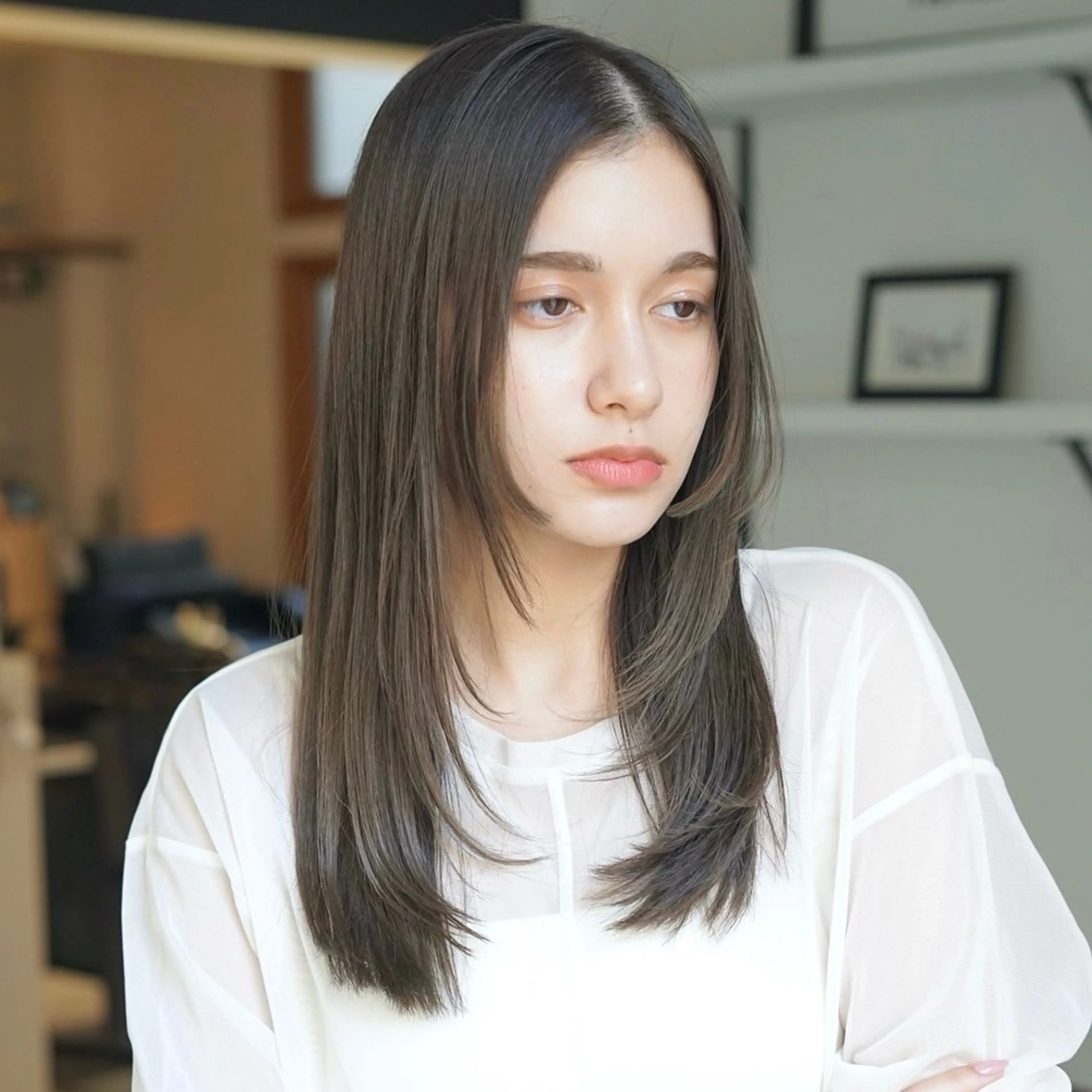 ロング パーマ ヘアアレンジ ストレートパーマ カット 縮毛矯正 トリートメント 髪質改善ストレート✨ パーマヘア✨YUKIのヘアスタイル