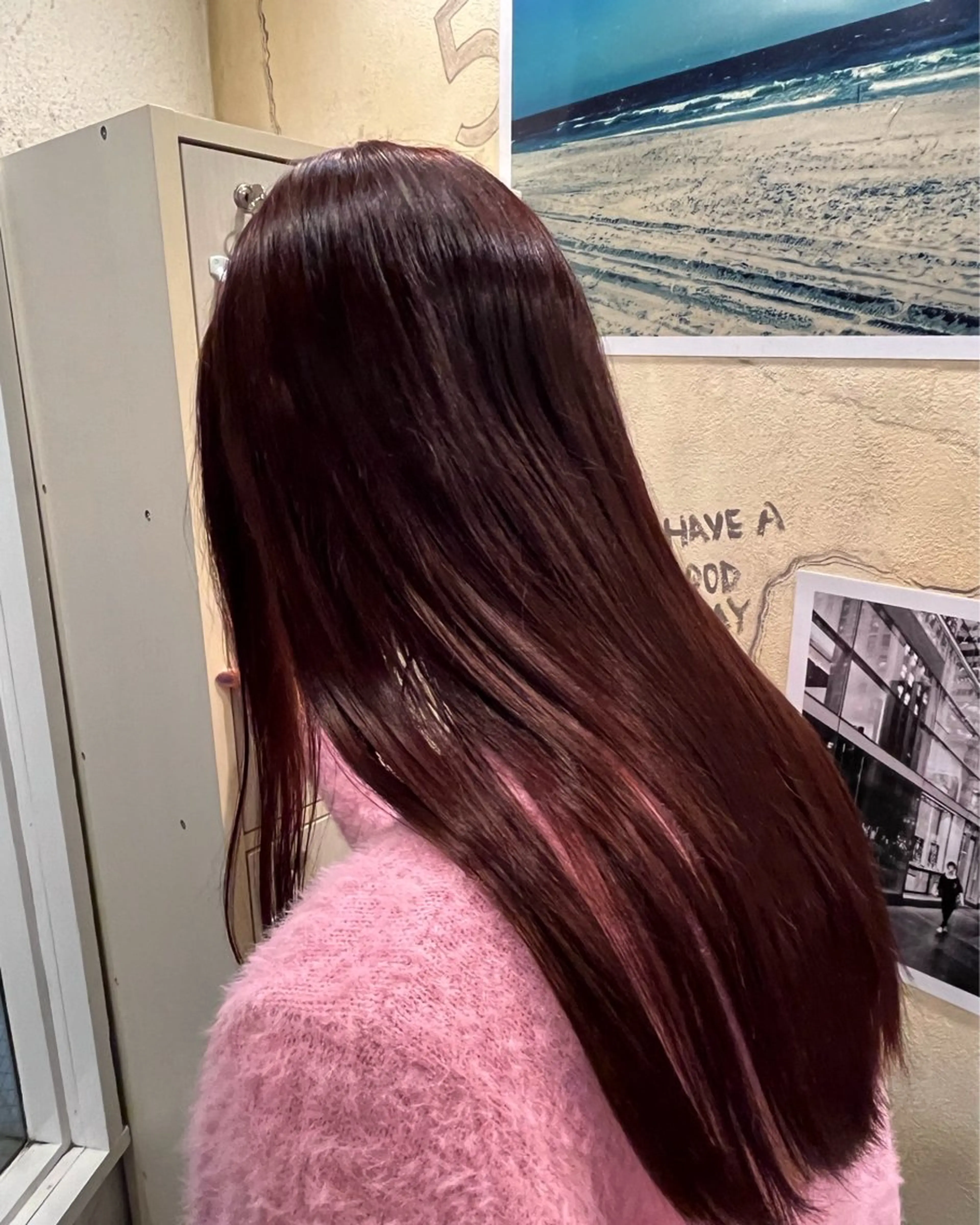 ロング カラー ヘアカラー トリートメント 🩷ྀི暖色カラー 🫧ྀིススマゴチヨのヘアスタイル
