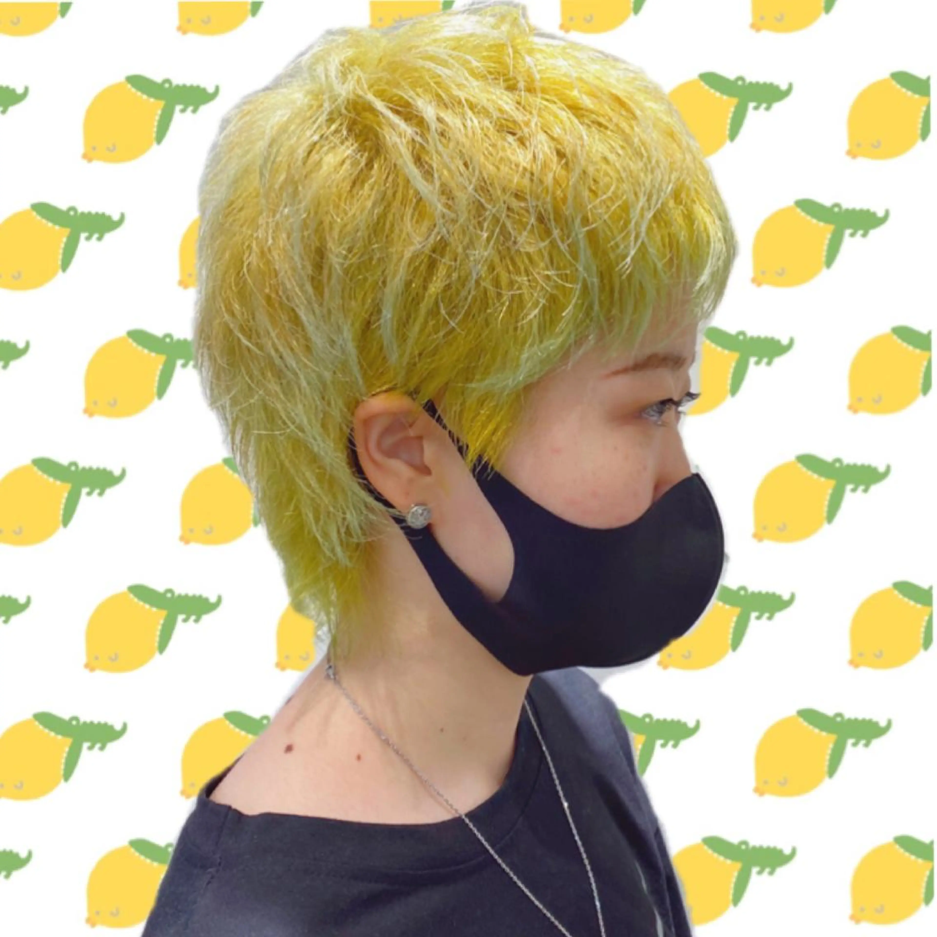 ショート カラー ダブルカラー イエローカラー 🌺ウルフカット職人 新垣渚🐺のヘアスタイル