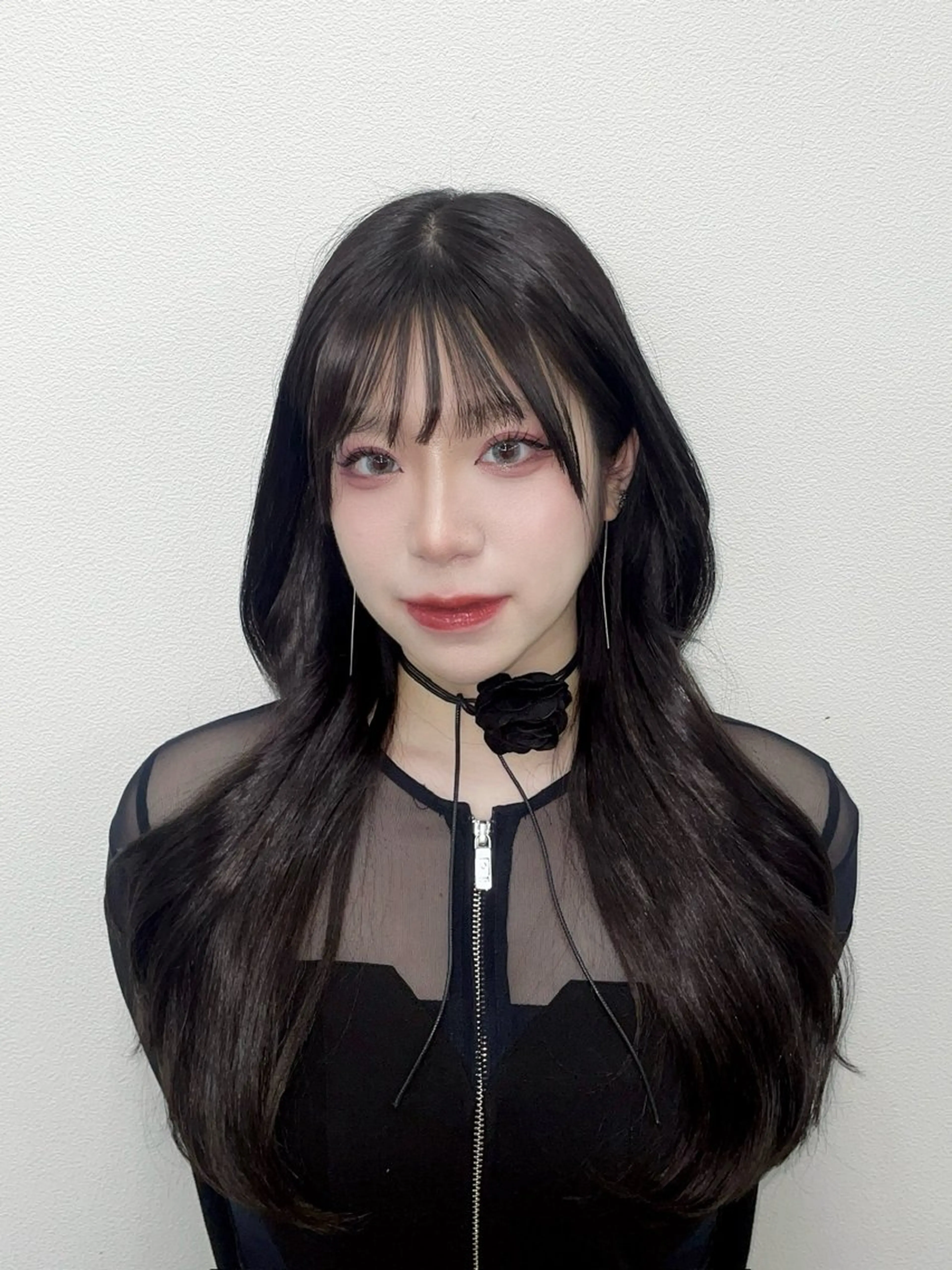 ロング カラー カット ヘアカラー トリートメント ヘッドスパ モテ艶韓国ヘア 🤍りんのヘアスタイル