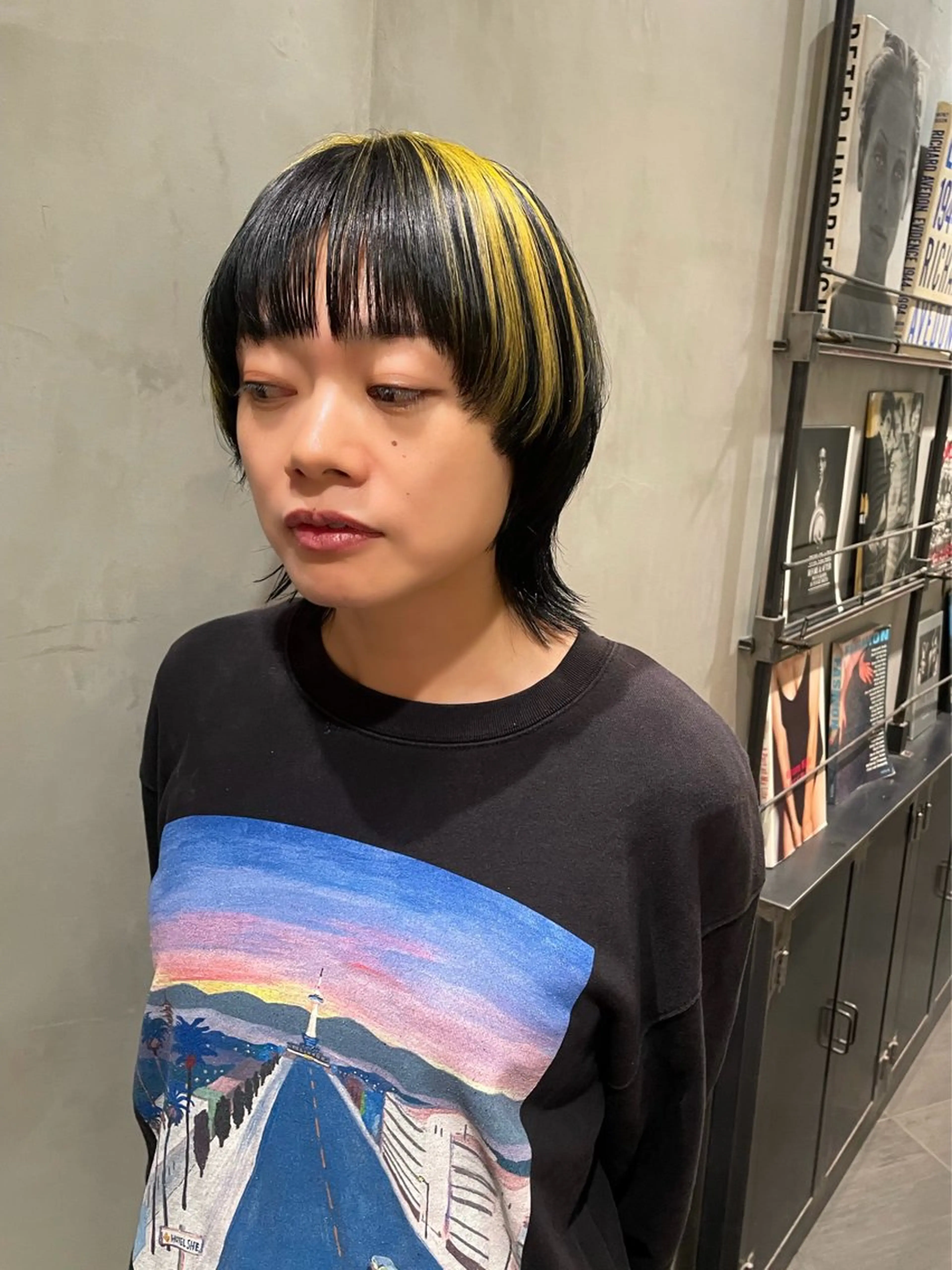 ショート カラー ヘアカラー トリートメント 優 作のヘアスタイル