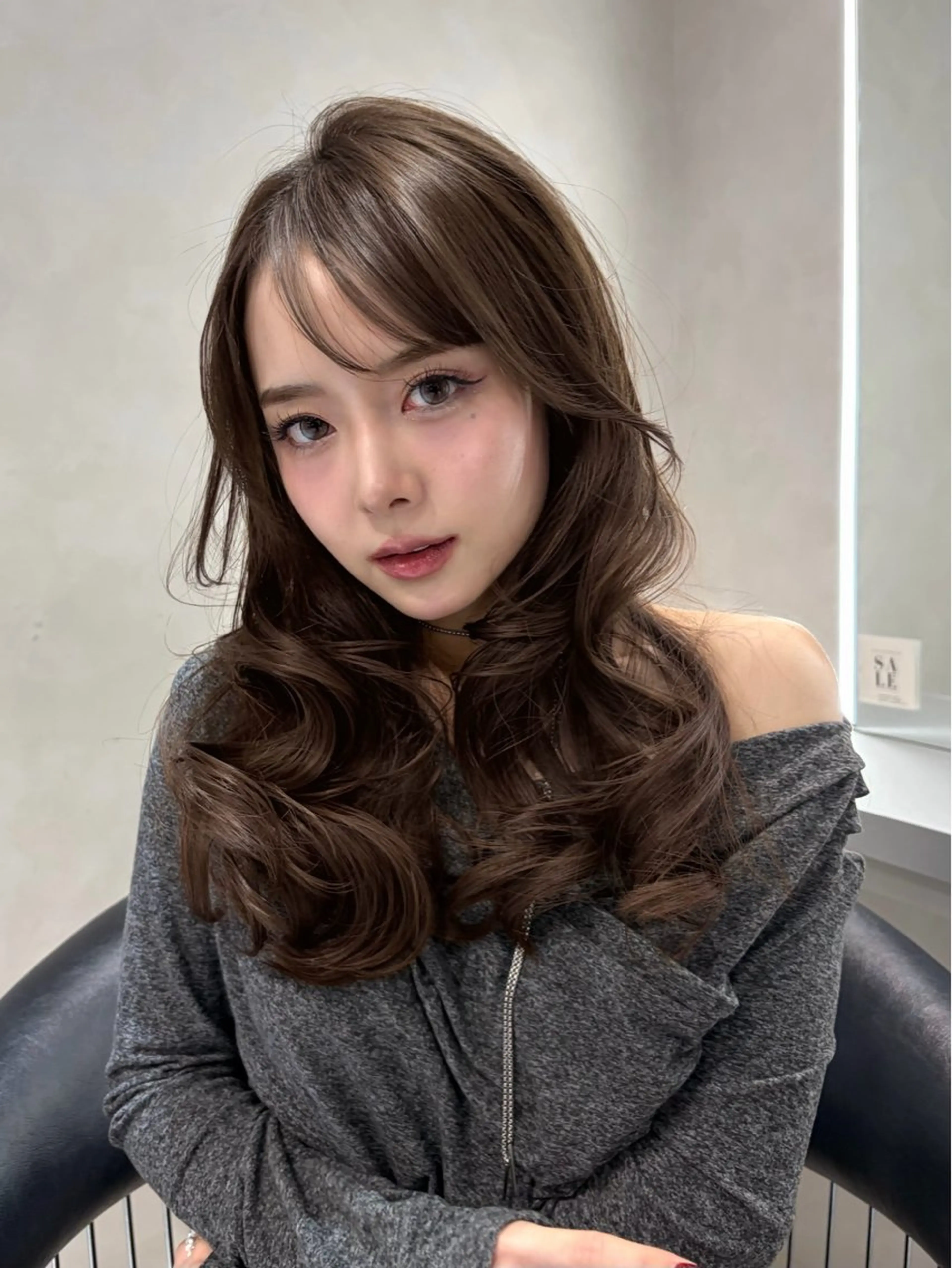 ロング カラー 韓国風ヘア レイヤーカット カット ヘアカラー トリートメント 韓国レイヤー×モテ髪 /MITSUKI🤍のヘアスタイル