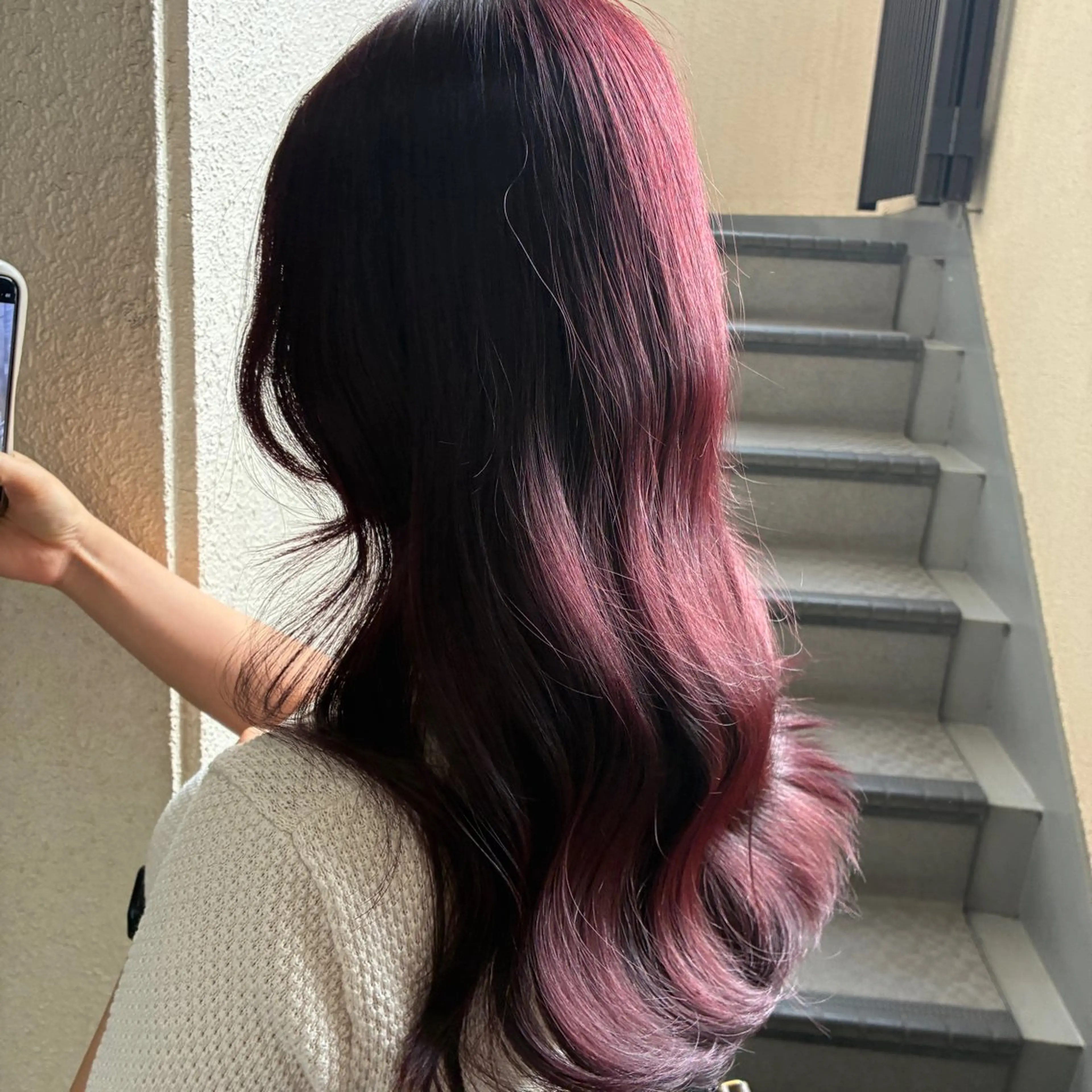 ロング カラー ヘアカラー トリートメント ふかたさや🫧 艶感✖️透明感カラーのヘアスタイル