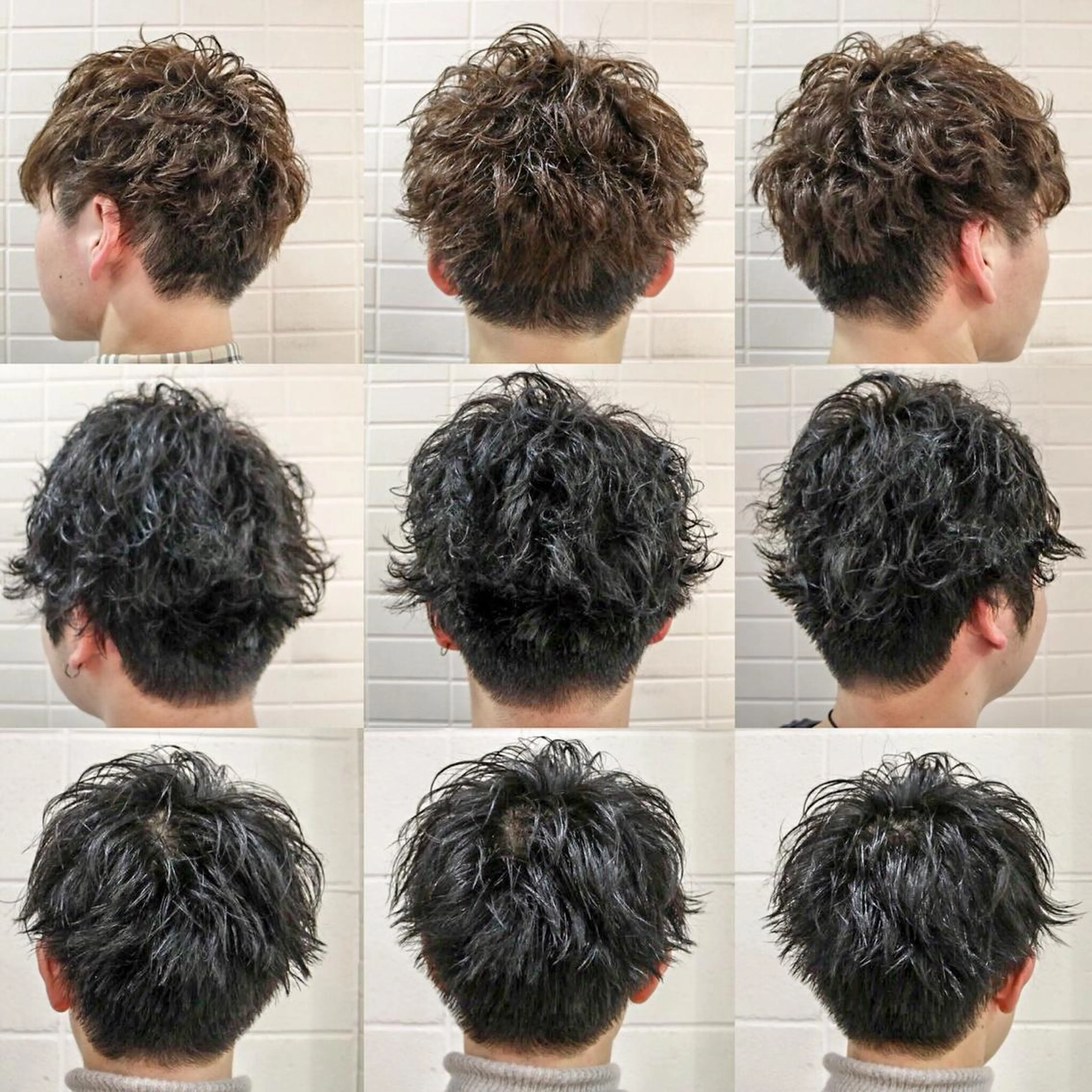 ショート カラー パーマ メンズ ⭐️口コミ5.0⭐️ 当日予約可能👌🏼のヘアスタイル