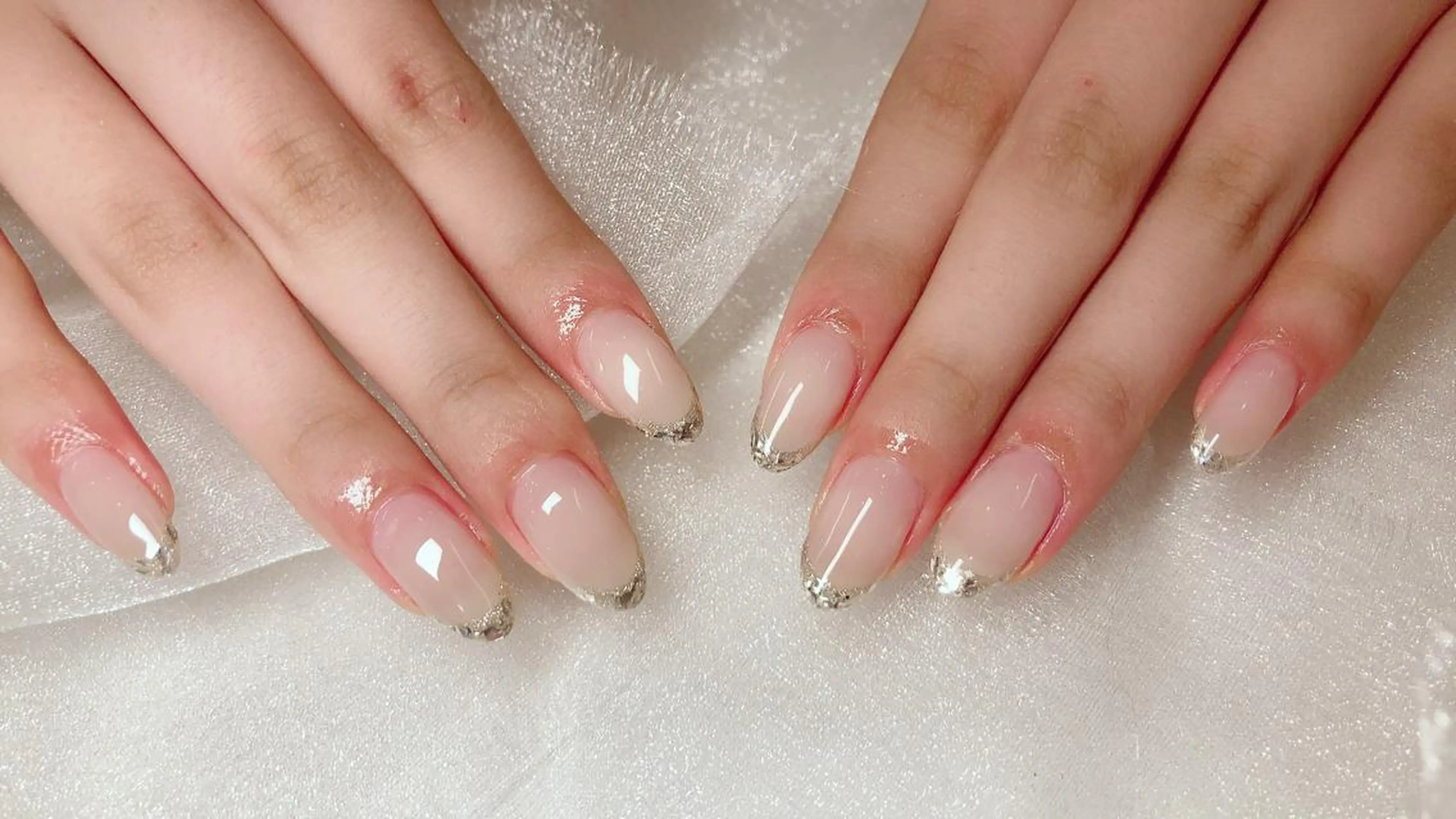 ネイル フレンチネイル ガラスフレンチ nail salon MARNI（ﾏﾙﾆ）のネイルデザイン